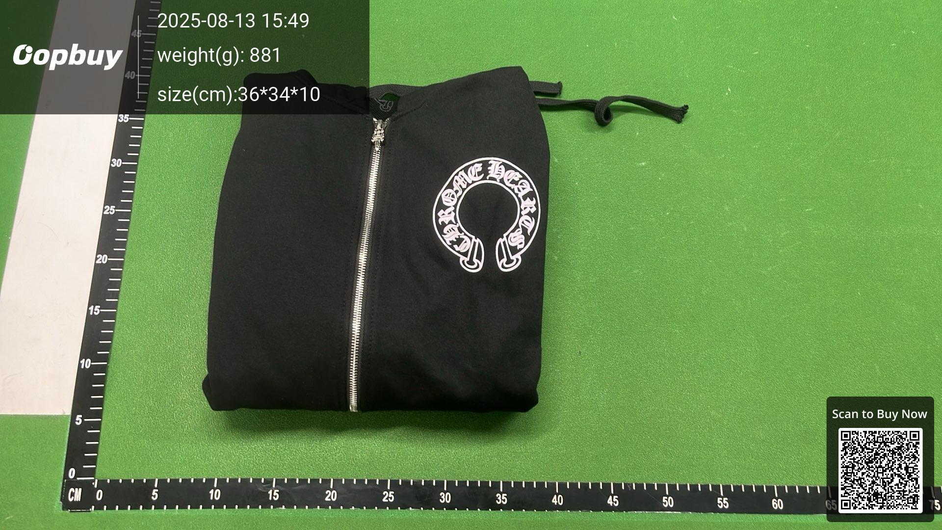 Foto QC 7 de Chrome Hearts Los Angeles Zip Up Hoodie Jacket Black