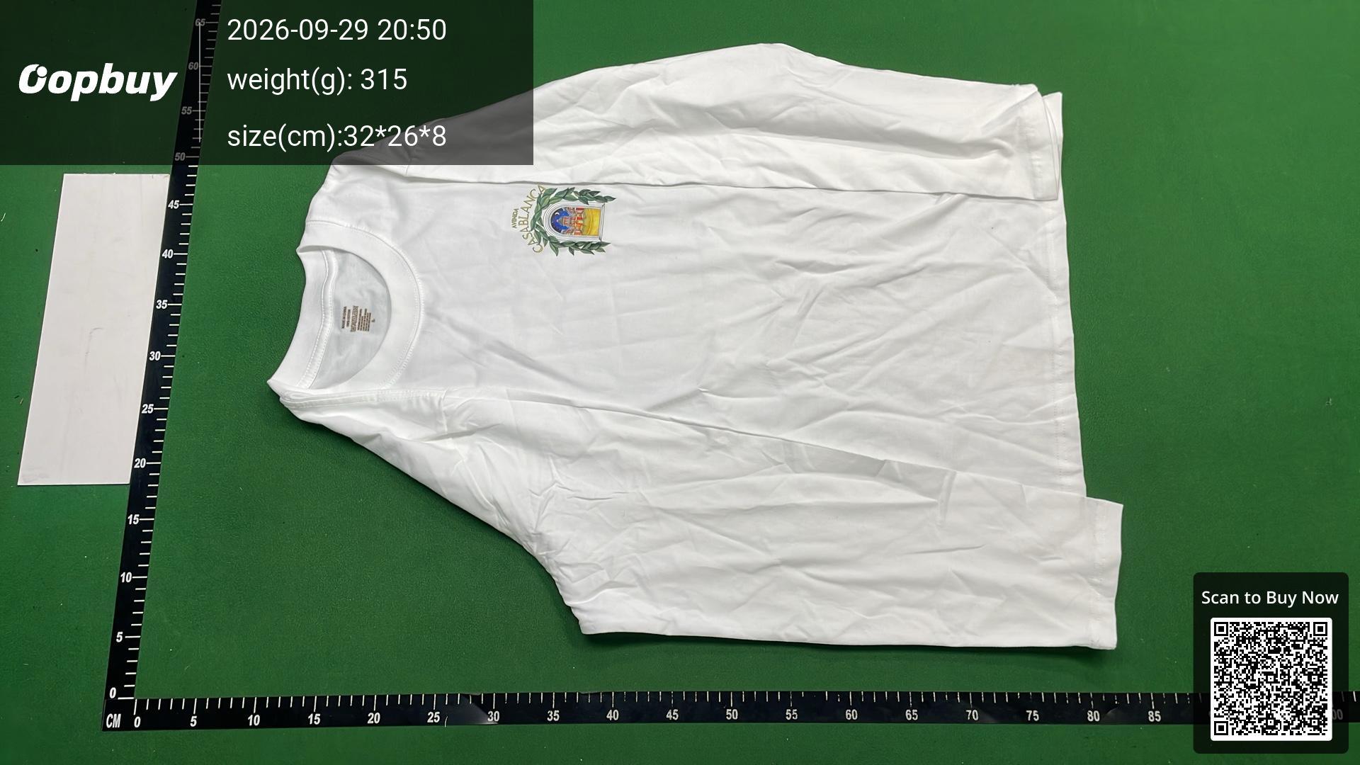 Foto QC 8 de Casablanca T-shirt Mirage Door Graphic Print White