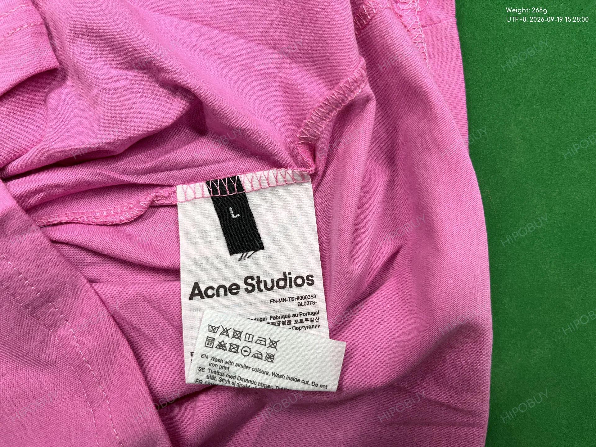 Foto QC 5 de Acne Studios T-shirt Stockholm 1996 Distressed Long-Sleeve White