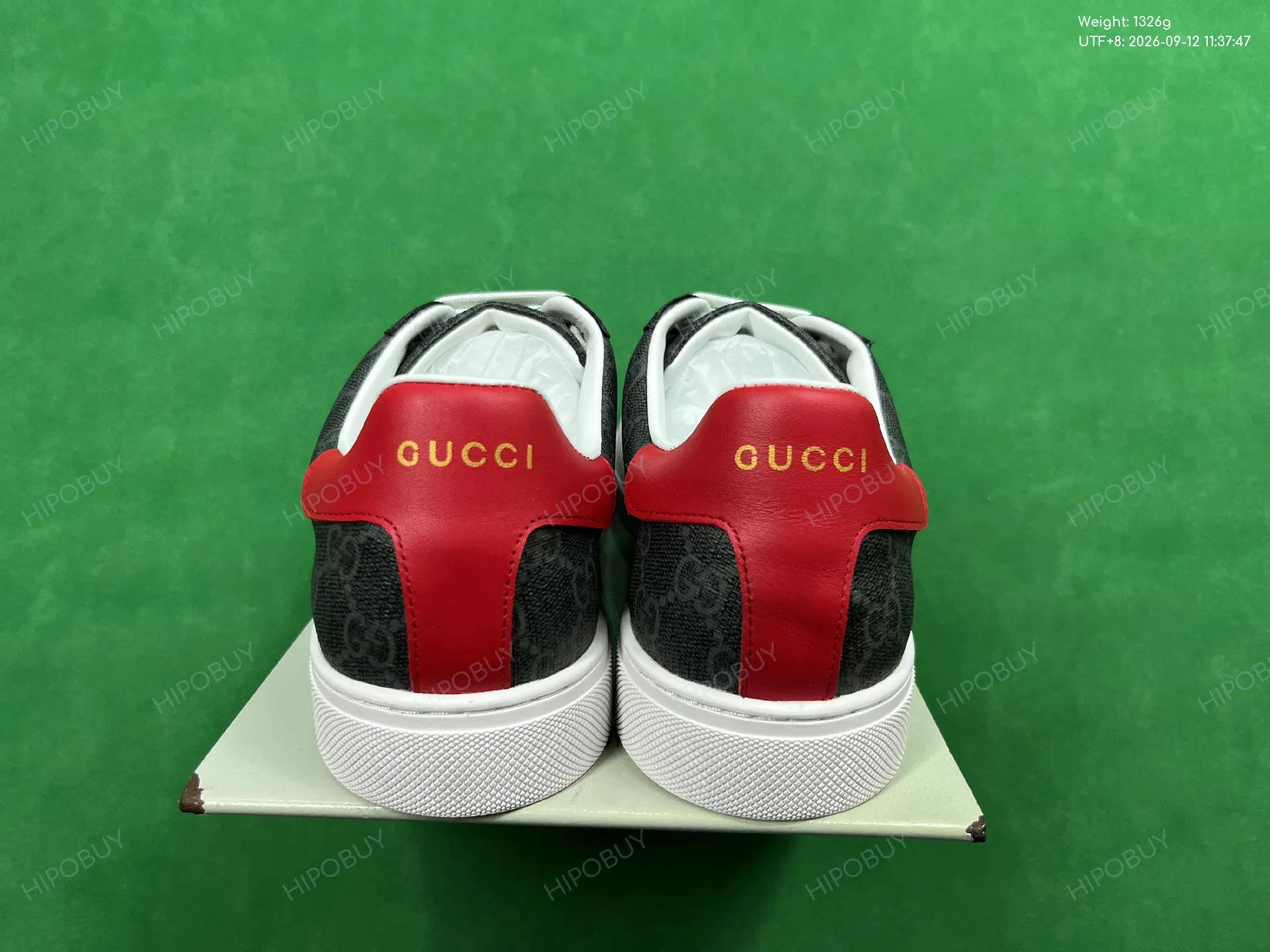 Foto QC 3 de Gucci Ace Low GG Supreme Black Grey 625783 2KQW0 1100