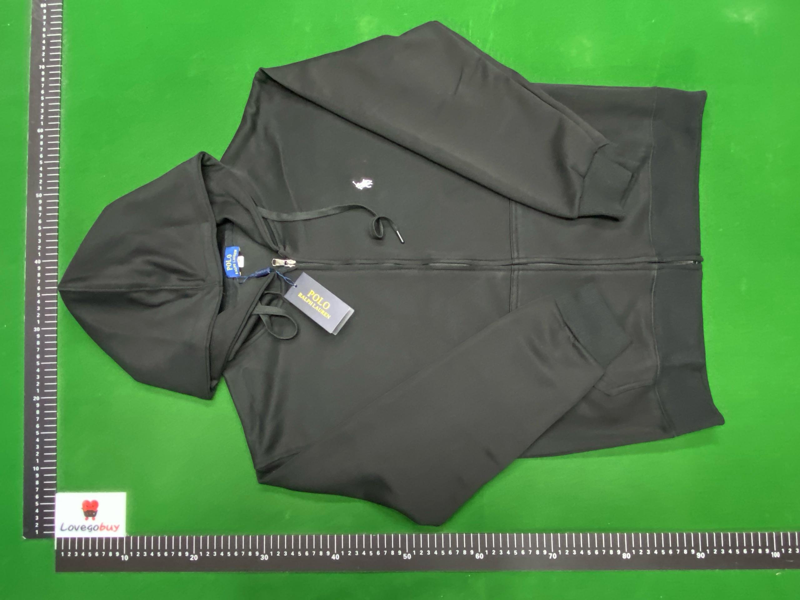 Foto QC 6 de Polo Ralph Lauren Zip Sweater Cotton Hoodie Black