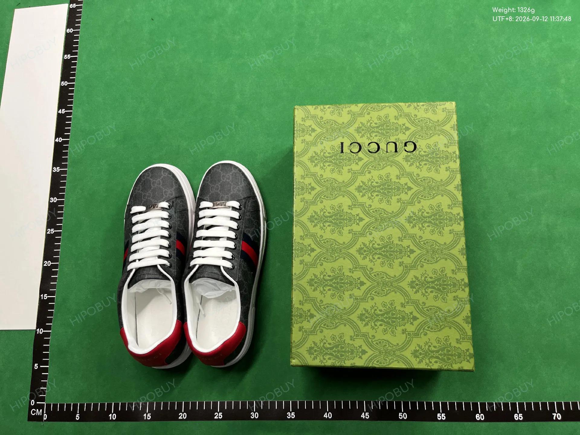 Foto QC 1 de Gucci Ace Low GG Supreme Black Grey 625783 2KQW0 1100