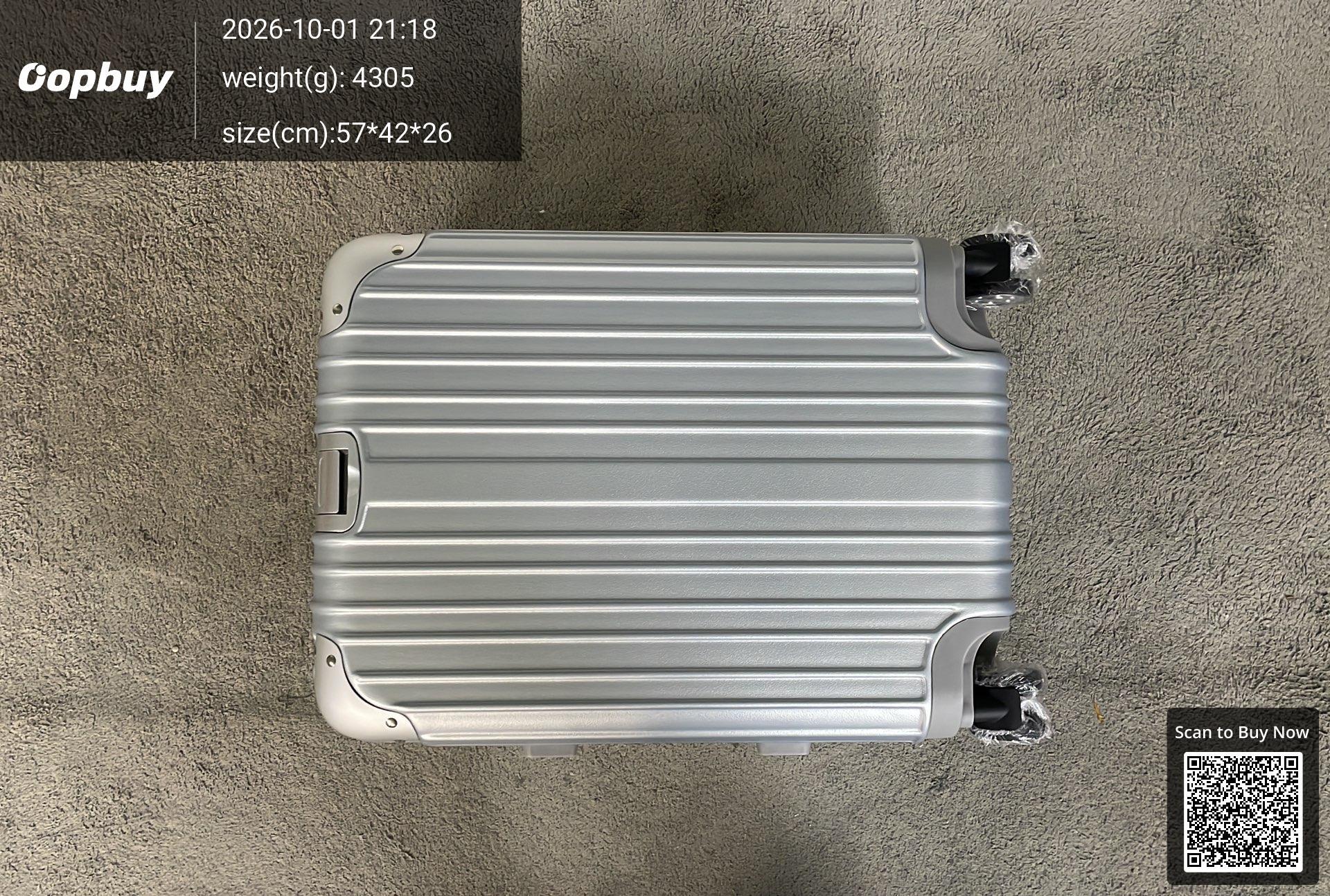 Foto QC 2 de Unbranded Aluminum Magnesium Alloy Suitcase 20 Inch Silver