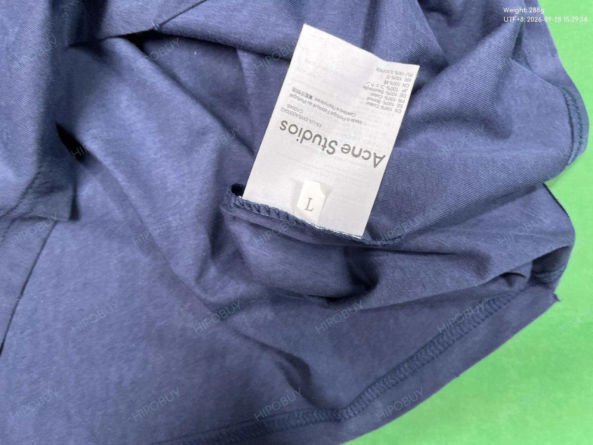 Foto QC 1 de Acne Studios T-shirt Stockholm 1996 Distressed Long-Sleeve White
