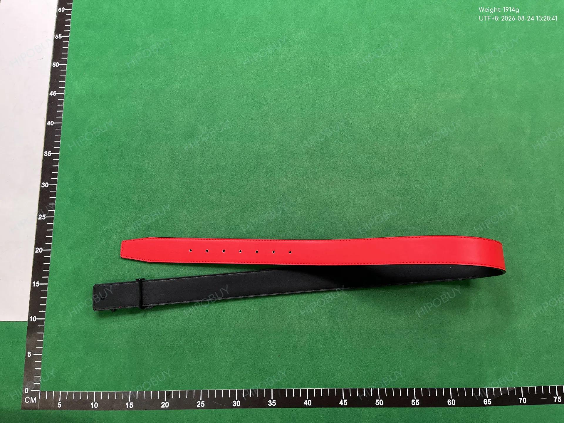 Foto QC 7 de Amiri Logo Reversible Belt Beige and Orange