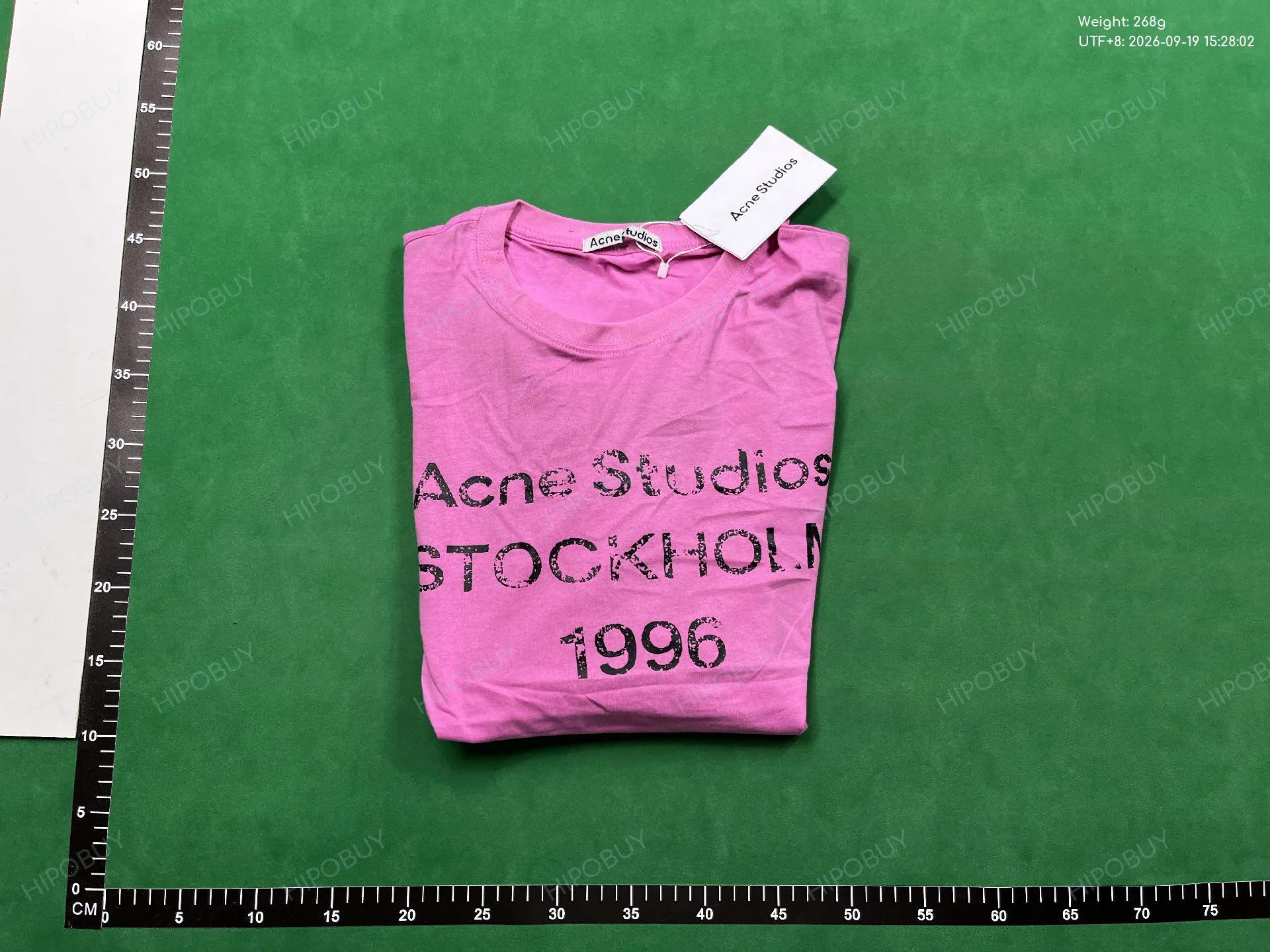 Foto QC 8 de Acne Studios T-shirt Stockholm 1996 Distressed Long-Sleeve White