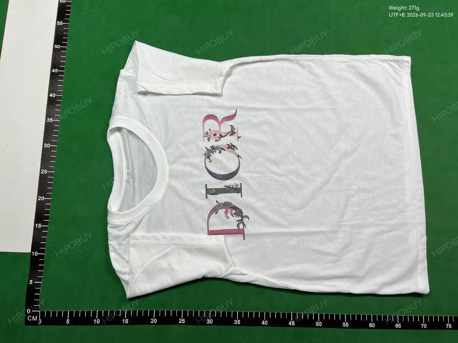 Foto QC 2 de Dior T-shirt Floral Logo Black