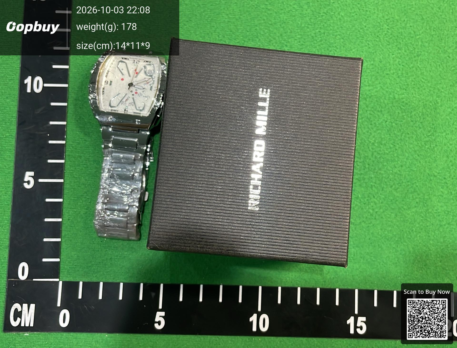 Foto QC 3 de Other Richard Style Barrel-Shaped Multifunctional Quartz Watch