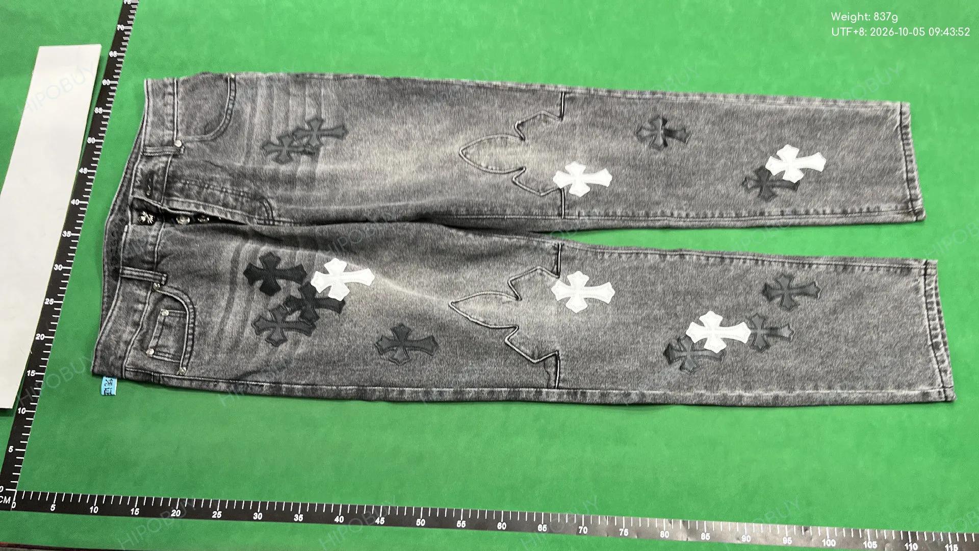 Foto QC 2 de Chrome Hearts Cross Patch Pants Black & Checkered Chino Tan