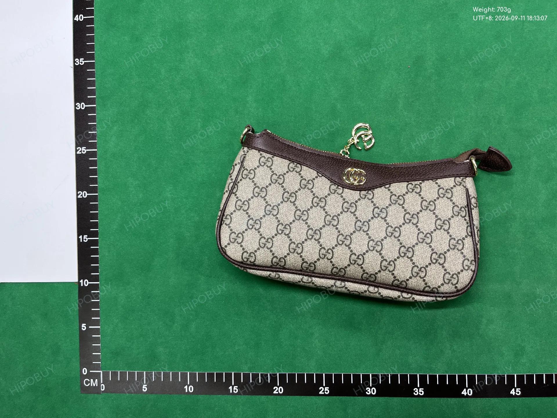 Foto QC 1 de Gucci Ophidia Shoulder Bag Small GG Supreme Canvas Brown