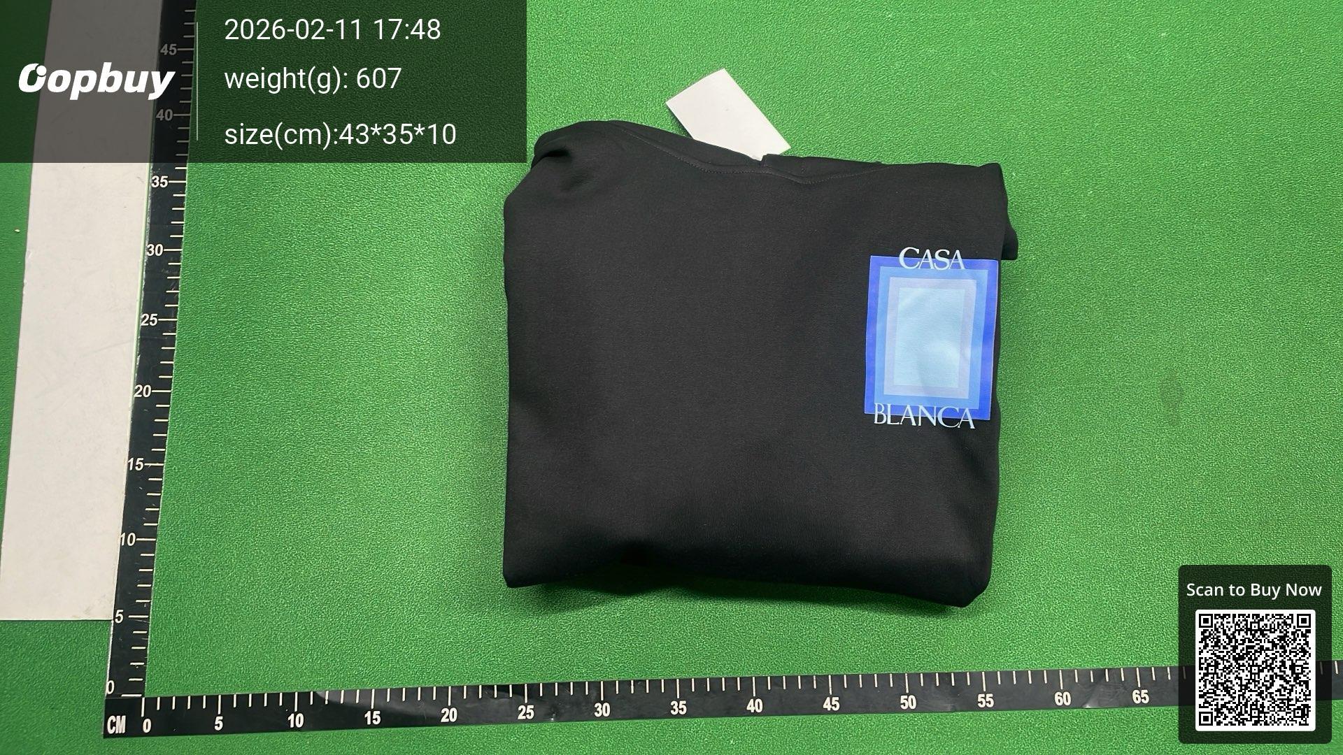 Foto QC 8 de Casablanca Arch Logo Hoodie White