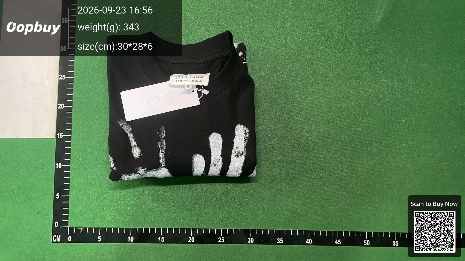 Foto QC 7 de Maison Margiela MM6 Numeric Logo T-shirt Black