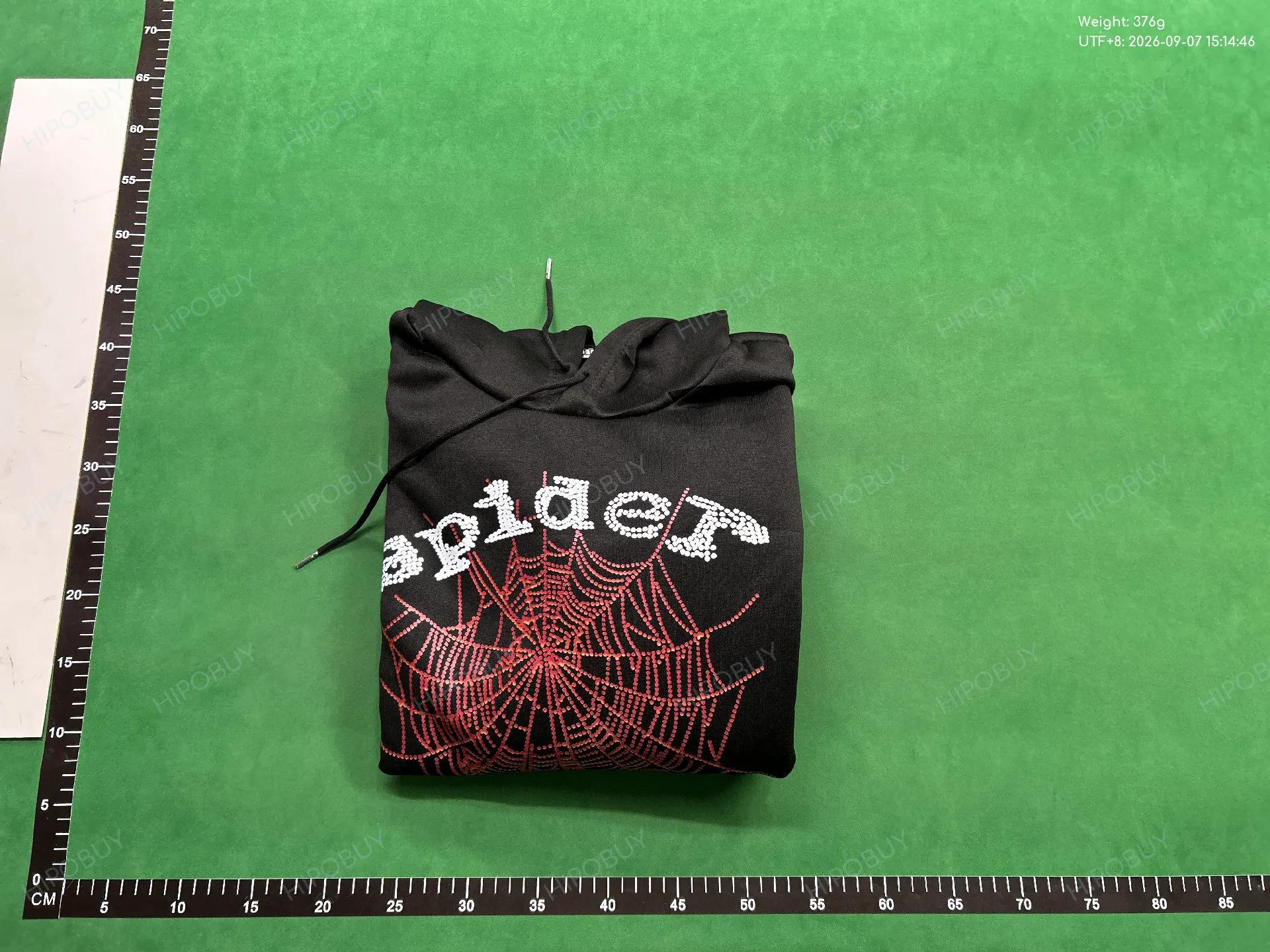 Foto QC 8 de Sp5der Hoodie Arched Logo Red