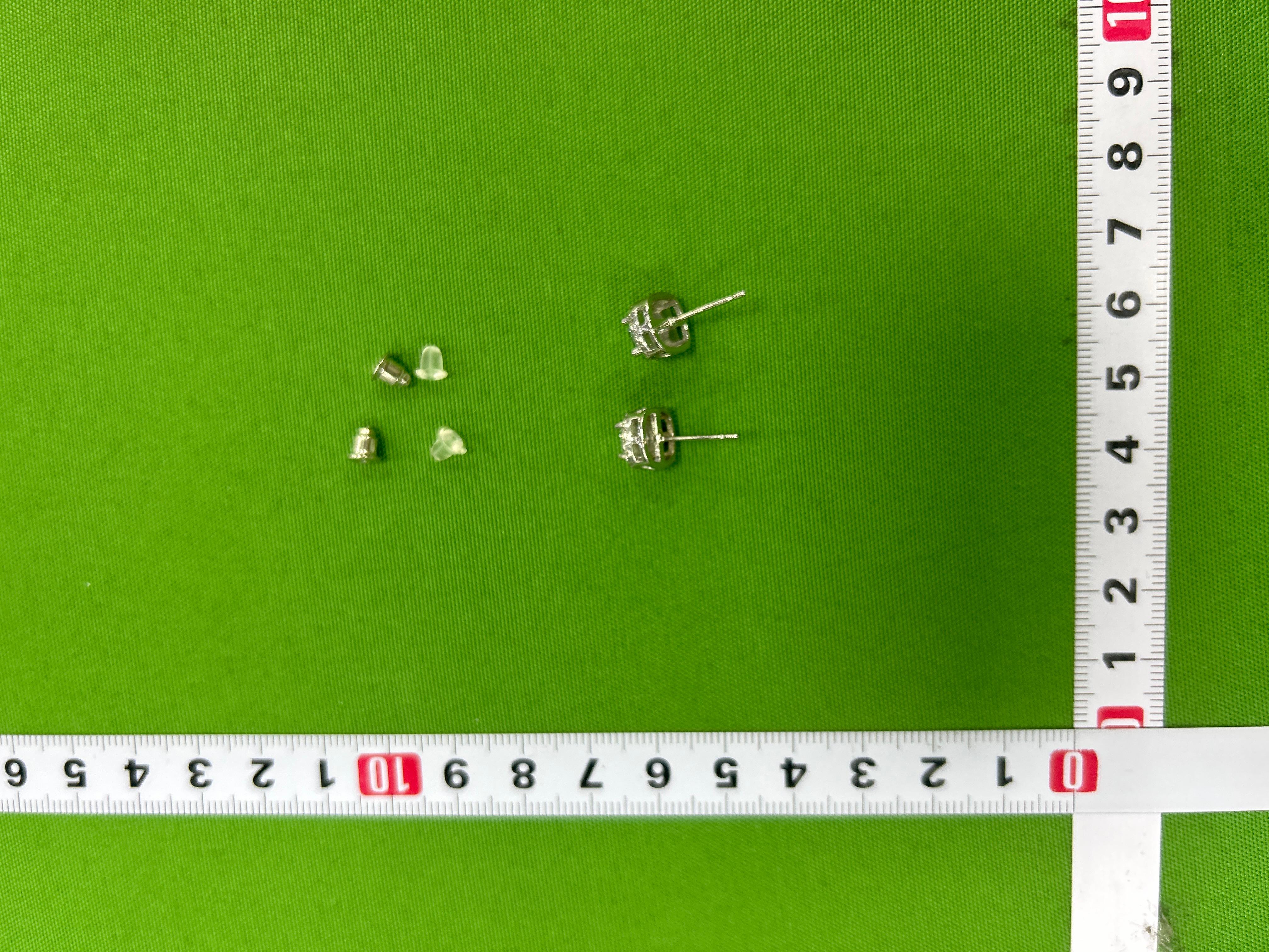 Foto QC 5 de Flyerbuy Earrings Metal Diamond Silver