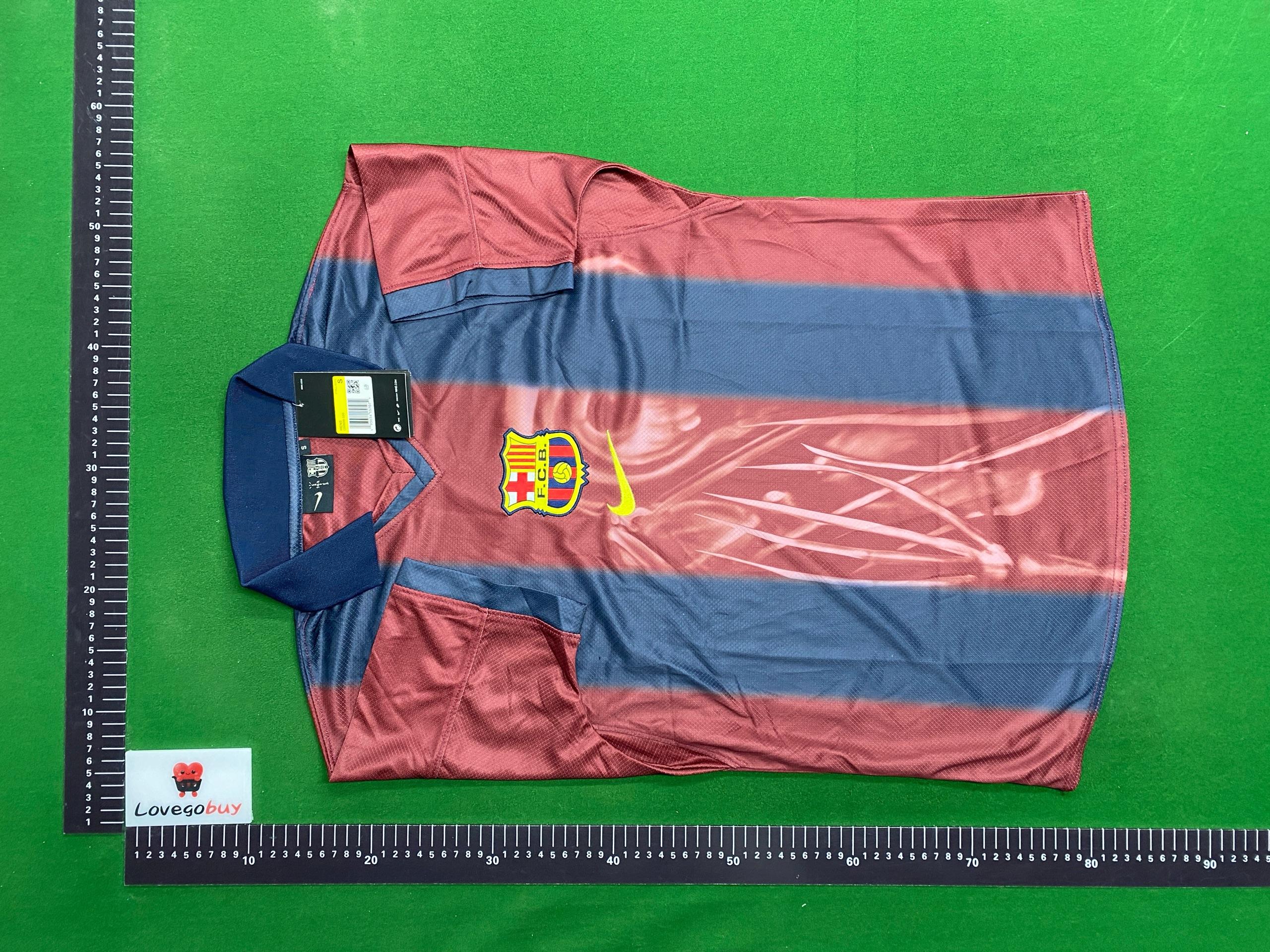 Foto QC 5 de Travis Scott x Nike x FC Barcelona Retro 2000/01 Home Skeleton Jersey Multicolor
