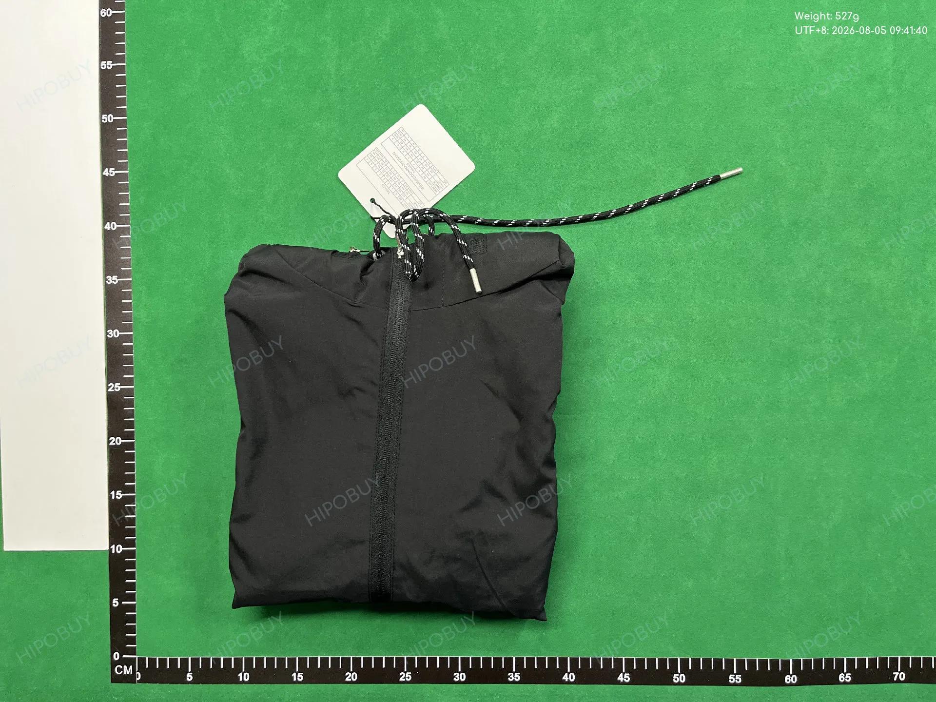 Foto QC 4 de Gucci Hooded Windbreaker Jacket Logo Stripe Navy
