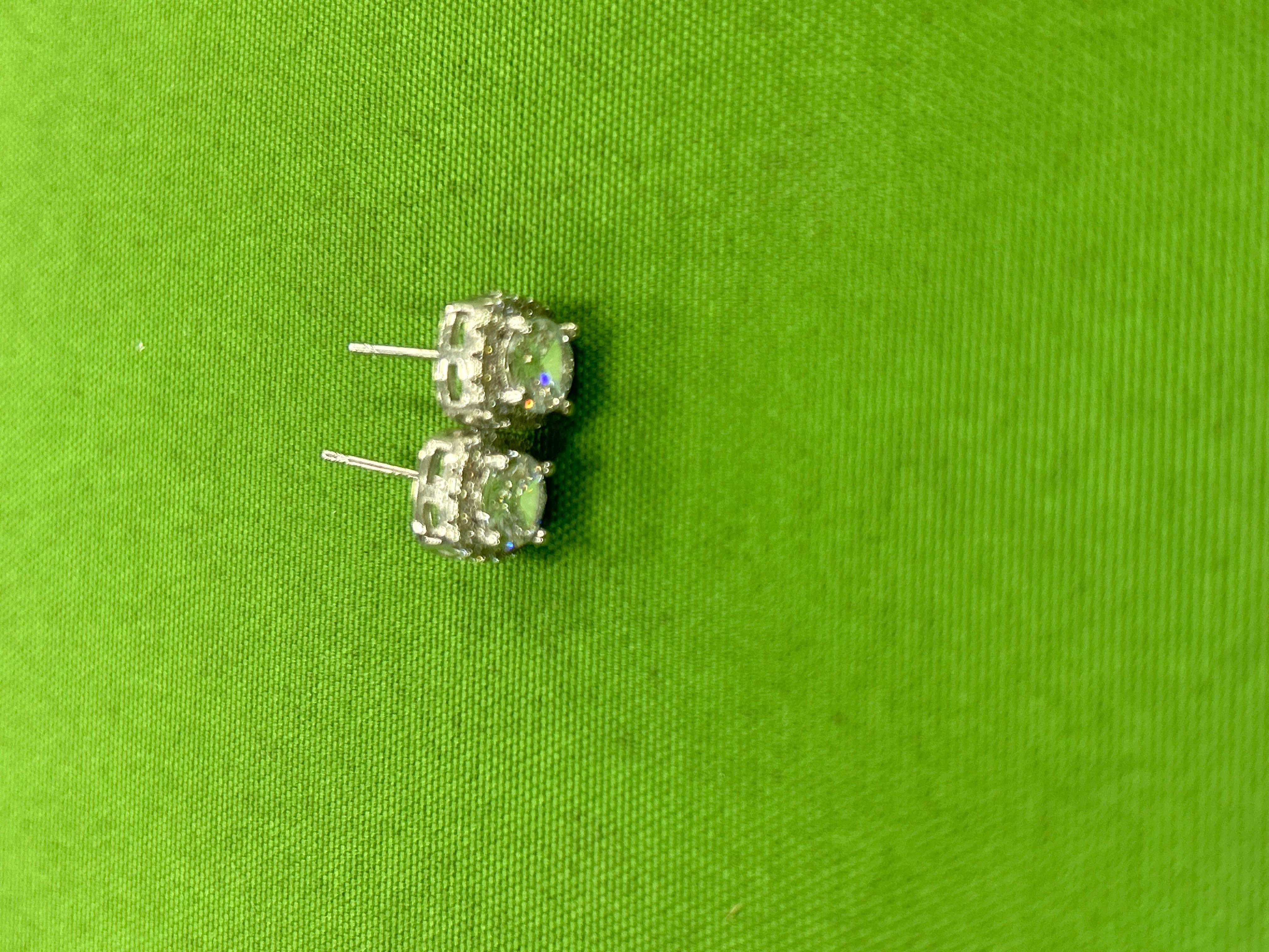 Foto QC 6 de Flyerbuy Earrings Metal Diamond Silver