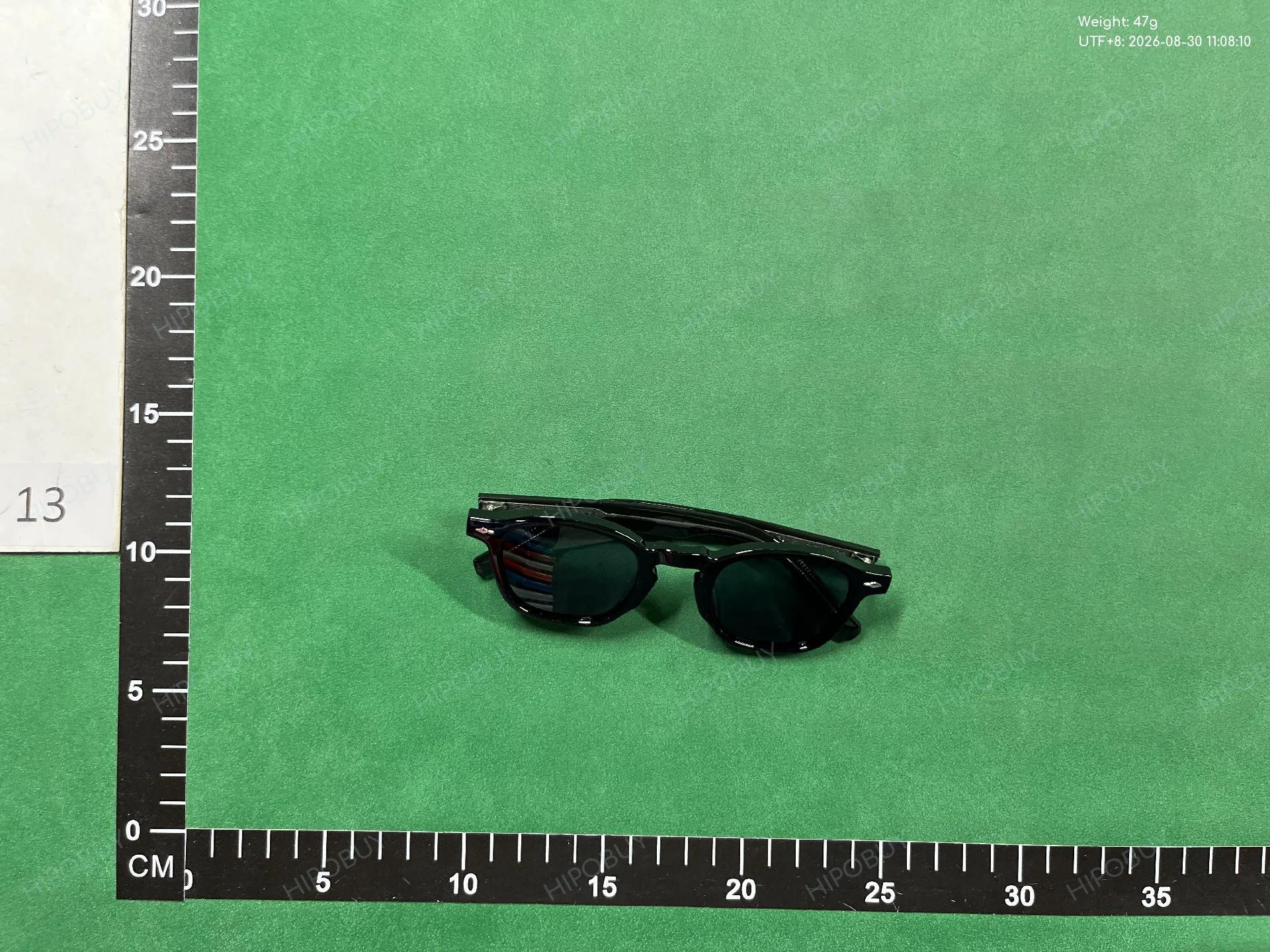 Foto QC 1 de Unbranded Round-Frame Acetate Sunglasses Blue Grey Grey
