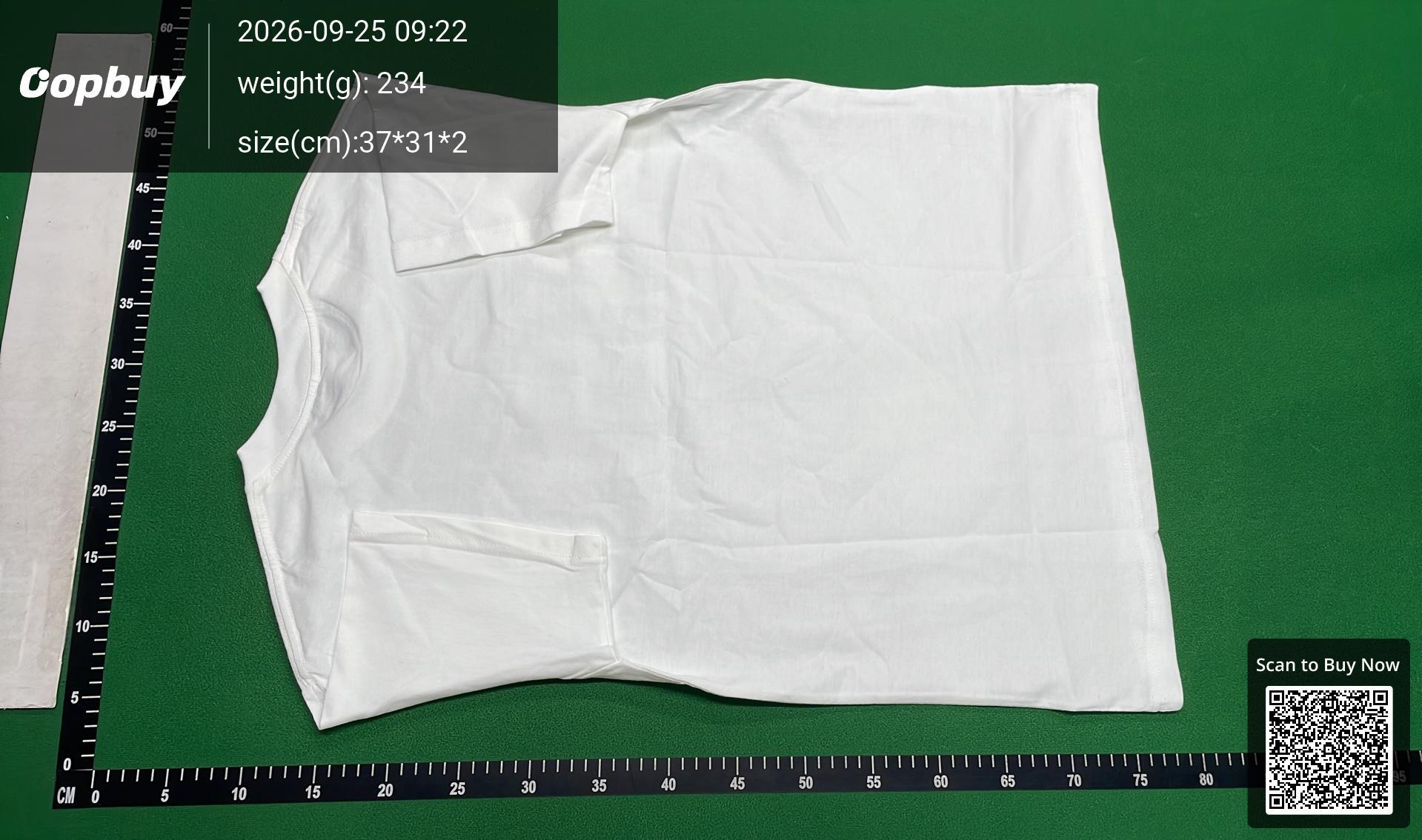 Foto QC 3 de Saint Laurent YSL Logo Print T-shirt White