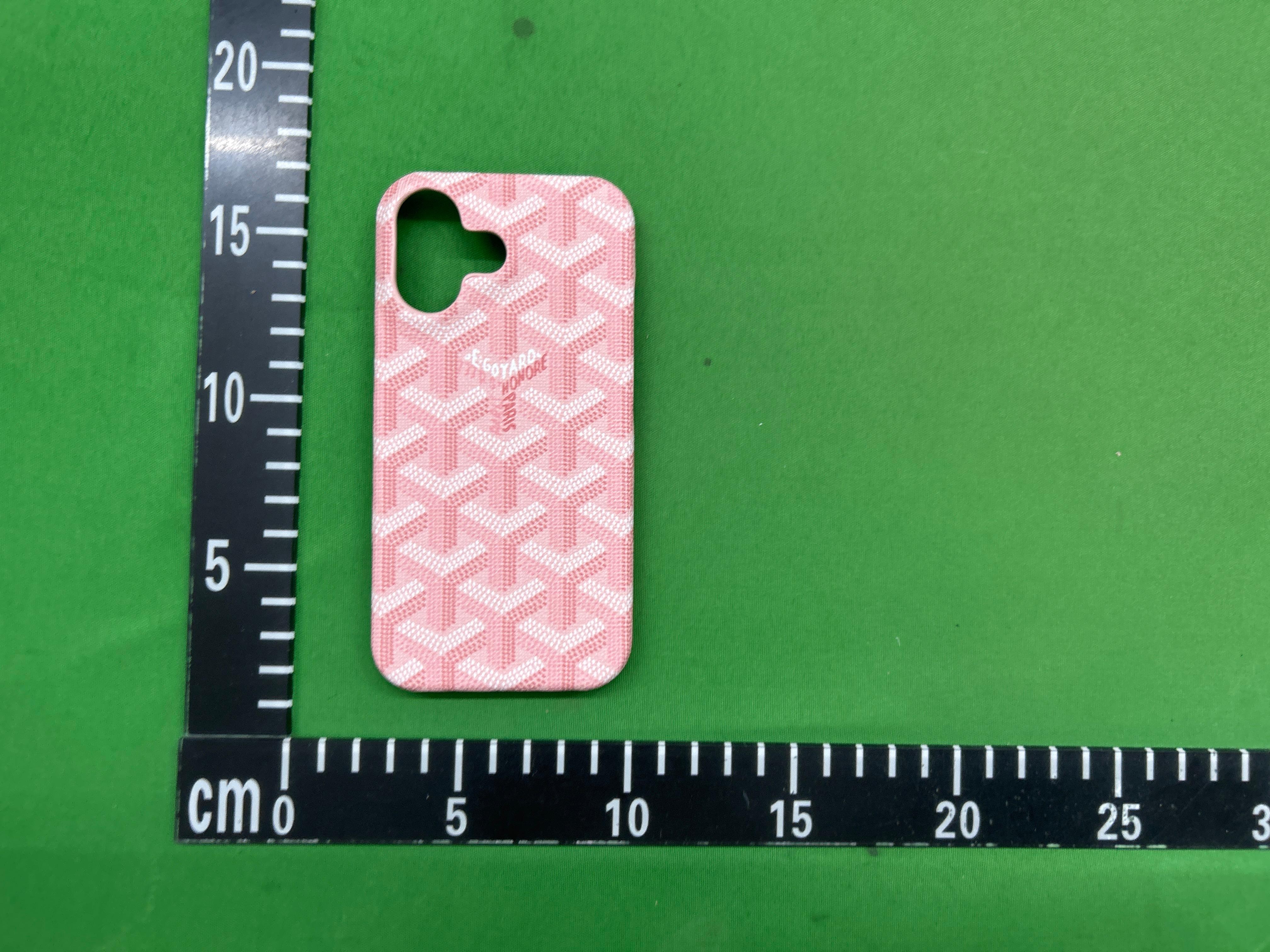 Foto QC 4 de Goyard Goyardine Phone Case for iPhone 14 Pro Pink