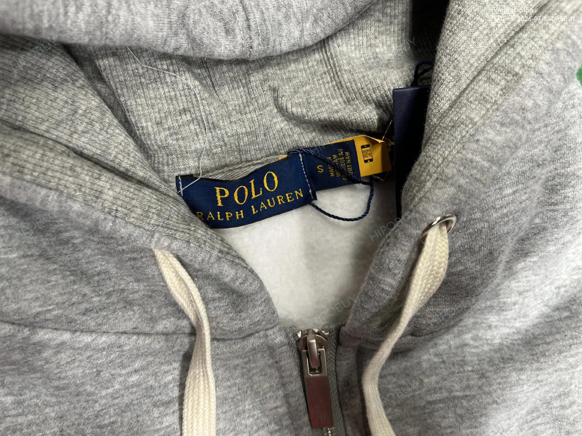 Foto QC 1 de Burberry Zip Sweater Check Lined Grey