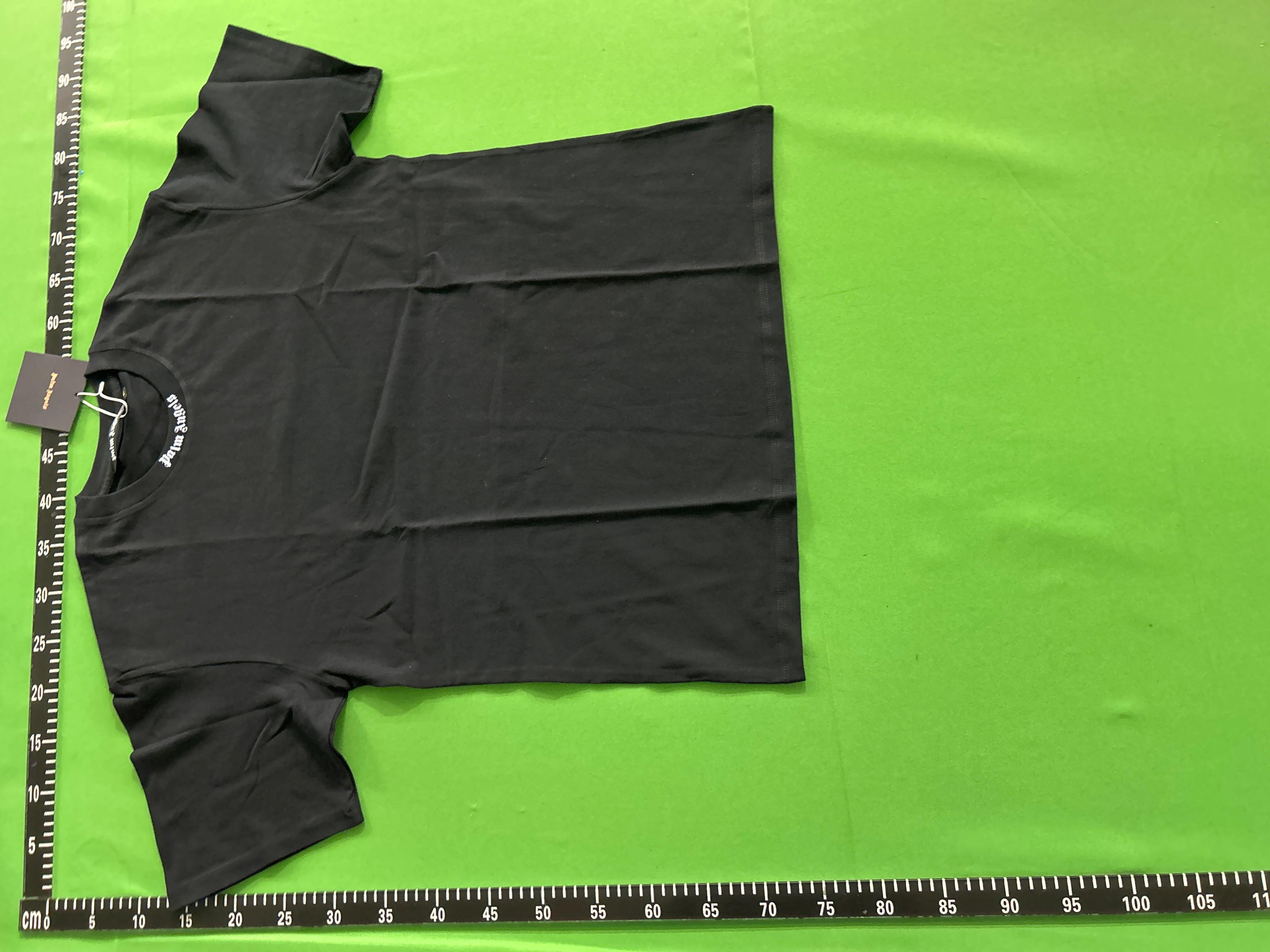 Foto QC 7 de Palm Angels T-shirt Sprayed Logo Black