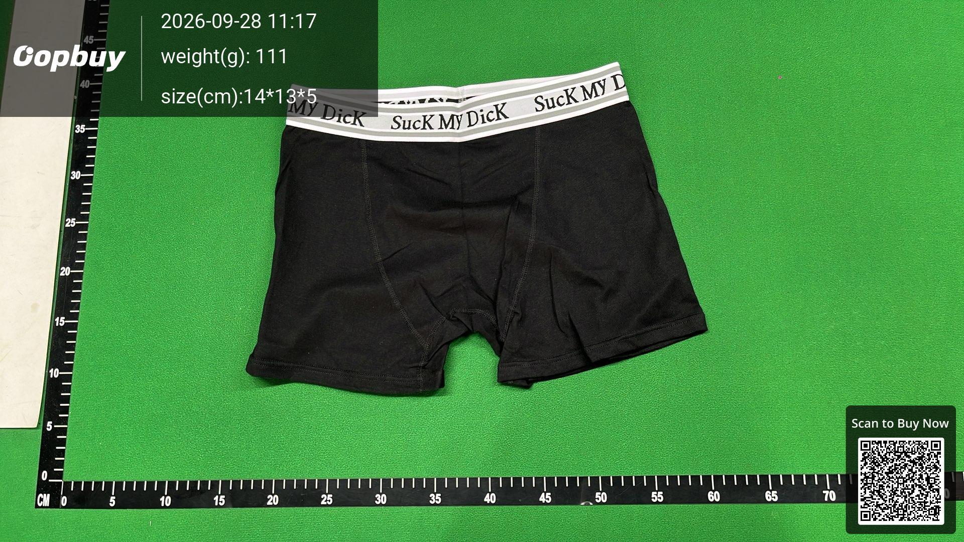 Foto QC 2 de Other Underwear Cotton Boxer Briefs Black White Grey