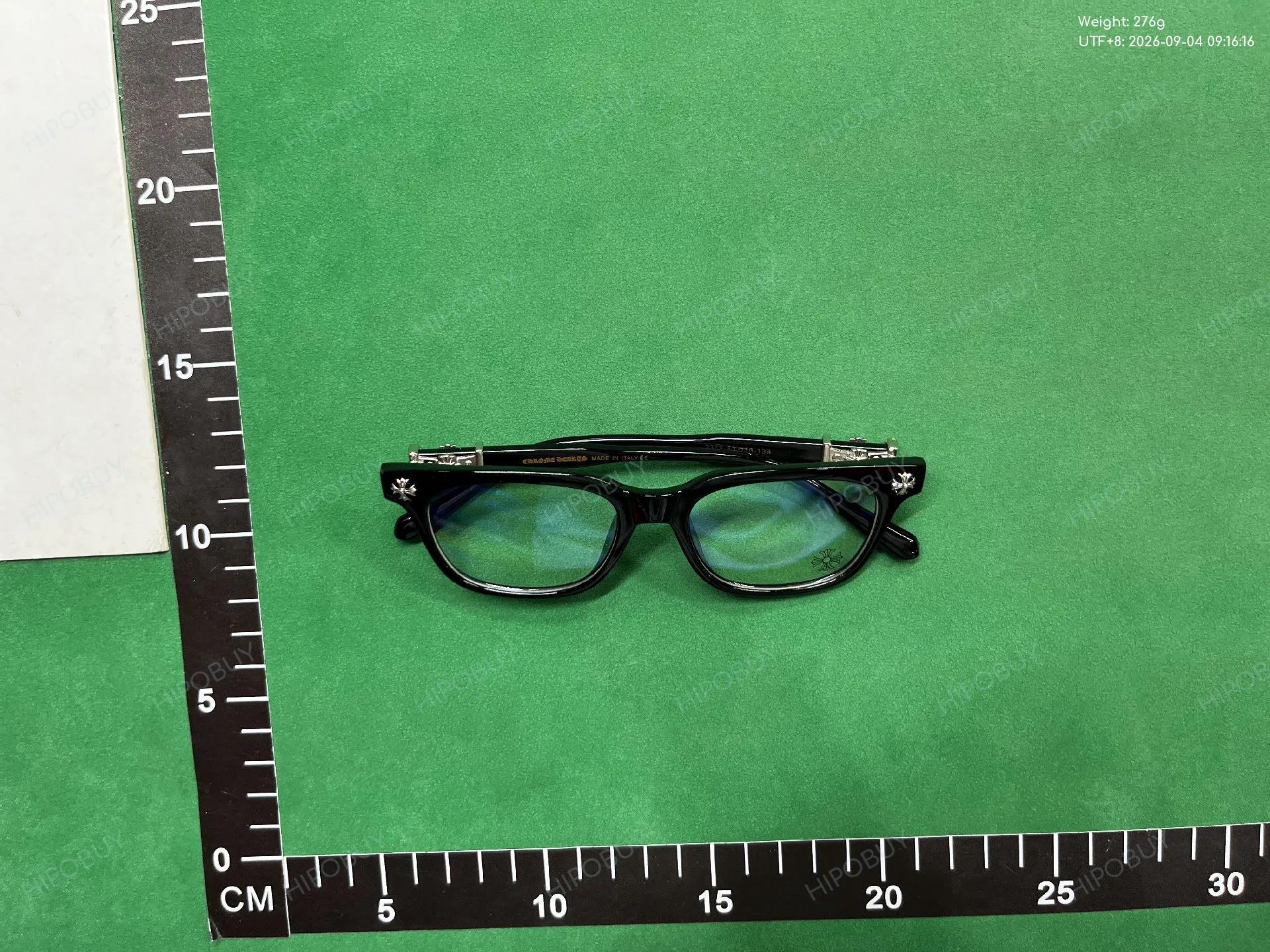 Foto QC 7 de Chrome Hearts Square Acetate Optical Glasses Black (2273)