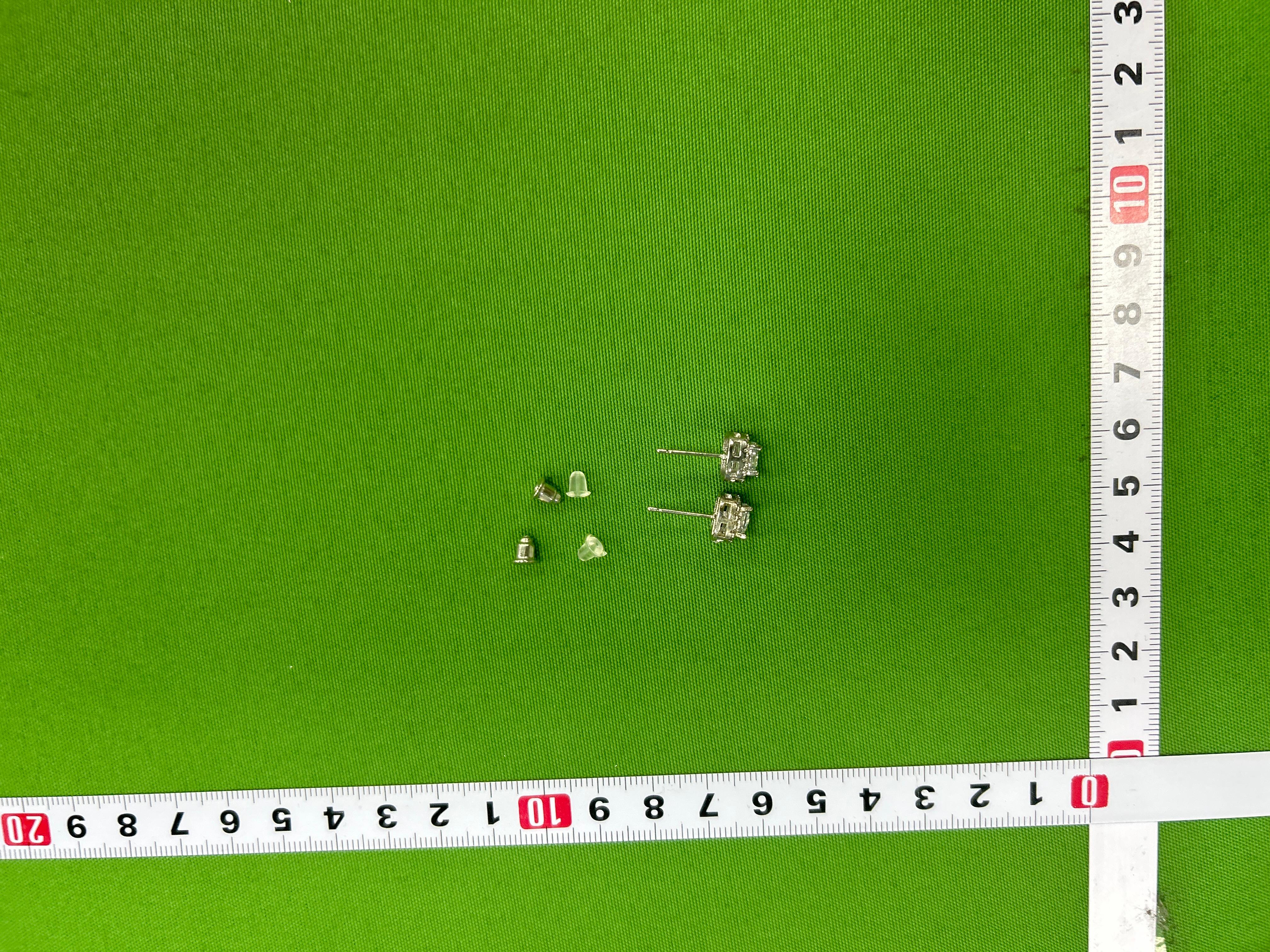 Foto QC 4 de Flyerbuy Earrings Metal Diamond Silver