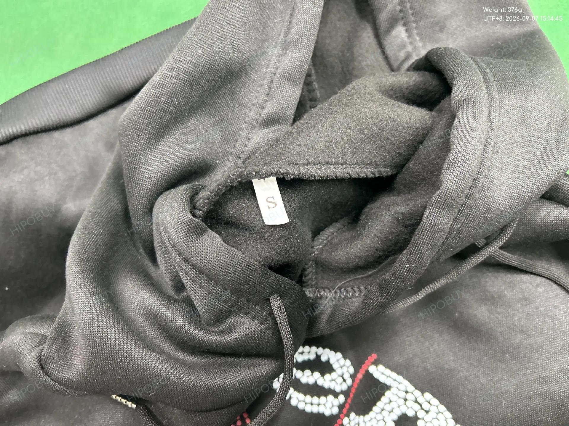 Foto QC 5 de Sp5der Hoodie Arched Logo Red