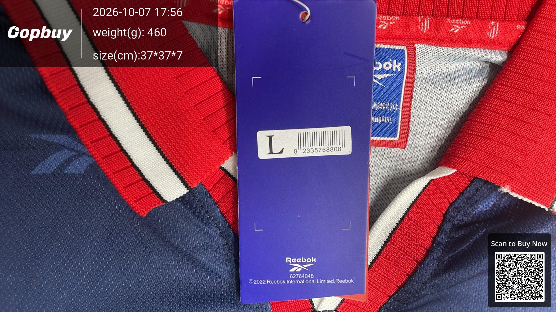 Foto QC 6 de Reebok x Atletico Madrid Retro 1998/99 Home Jersey Red/White