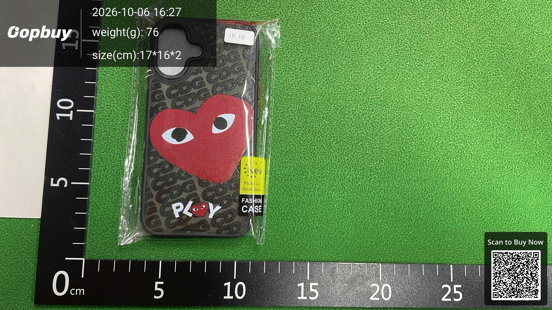 Foto QC 7 de Comme des Garçons Play Case for iPhone 15 Black