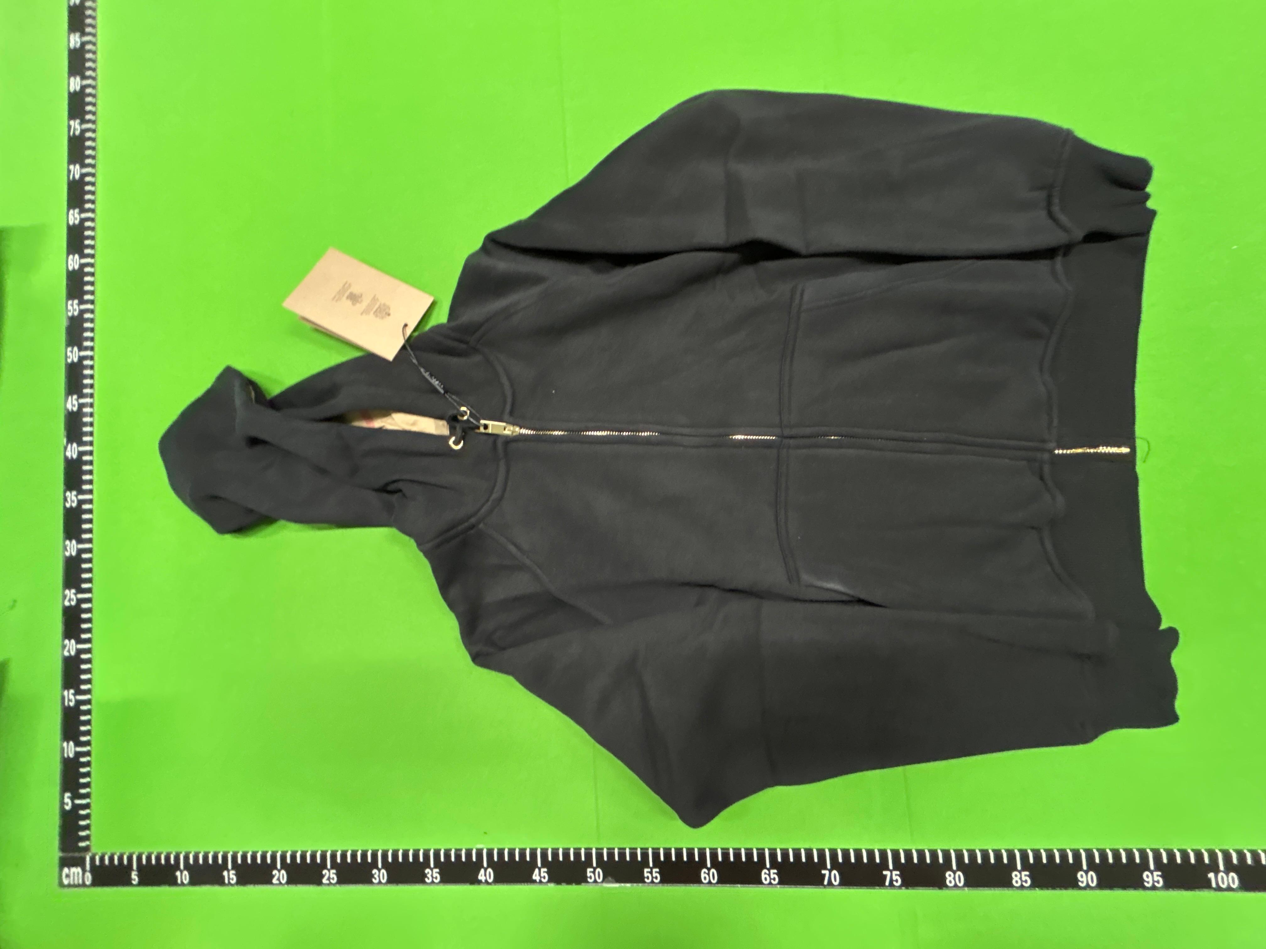 Foto QC 7 de Burberry Zip Sweater Vintage Check Hood Grey