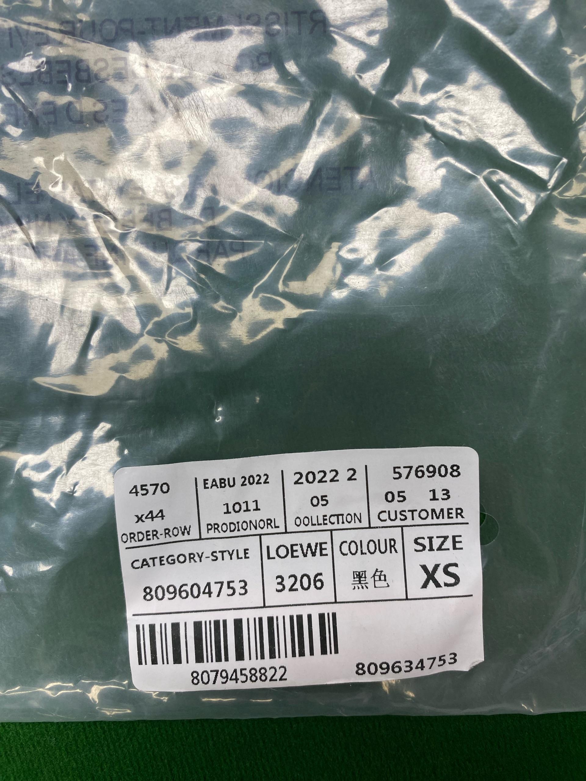 Foto QC 3 de Loewe x Suna Fujita T-shirt Panda Anagram Green