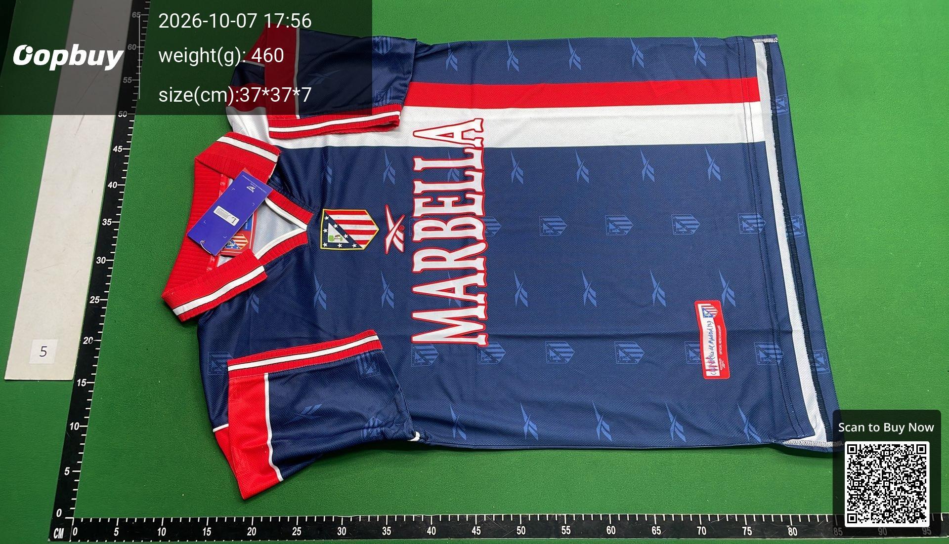 Foto QC 5 de Reebok x Atletico Madrid Retro 1998/99 Home Jersey Red/White