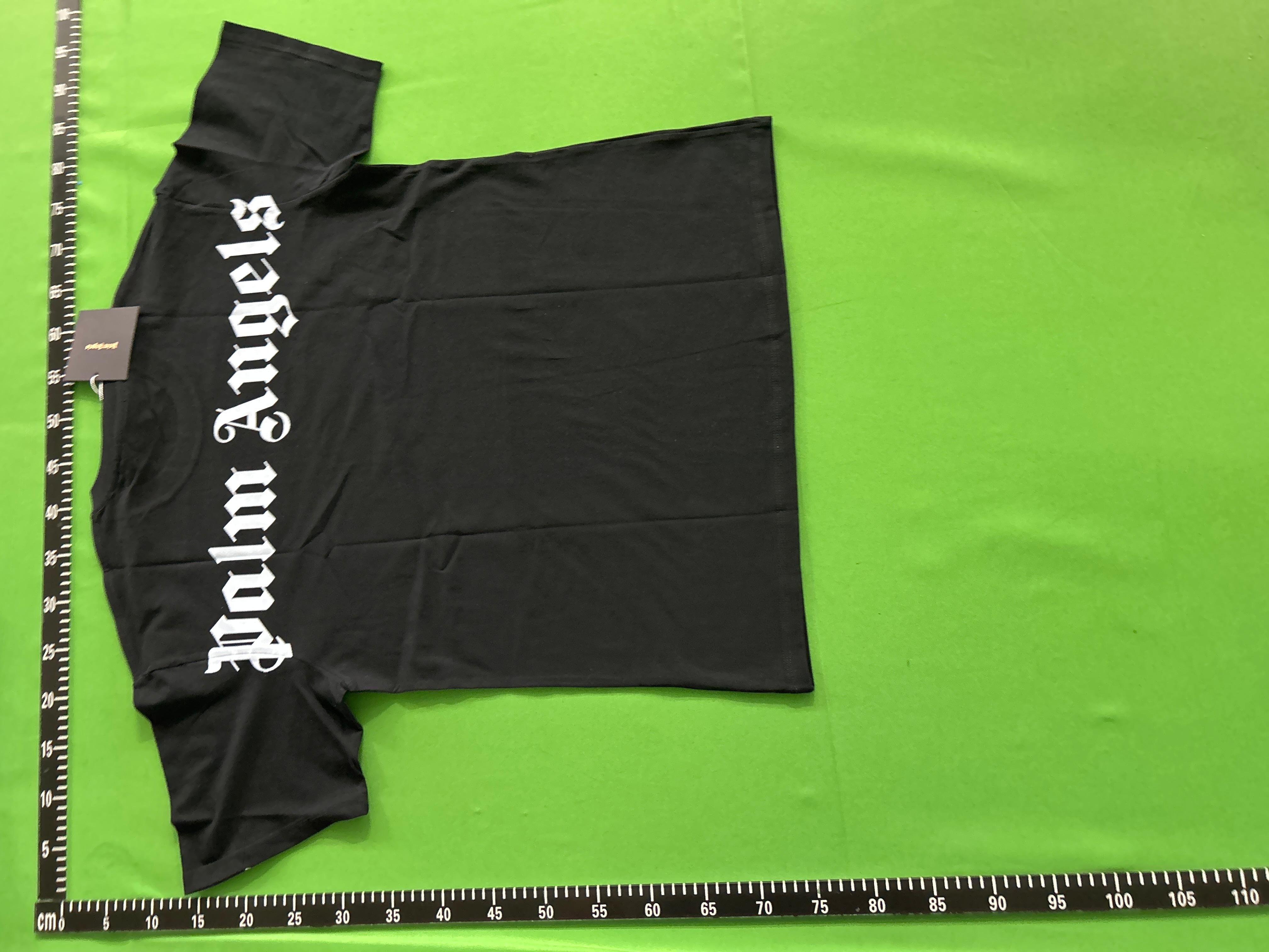 Foto QC 8 de Palm Angels T-shirt Sprayed Logo Black