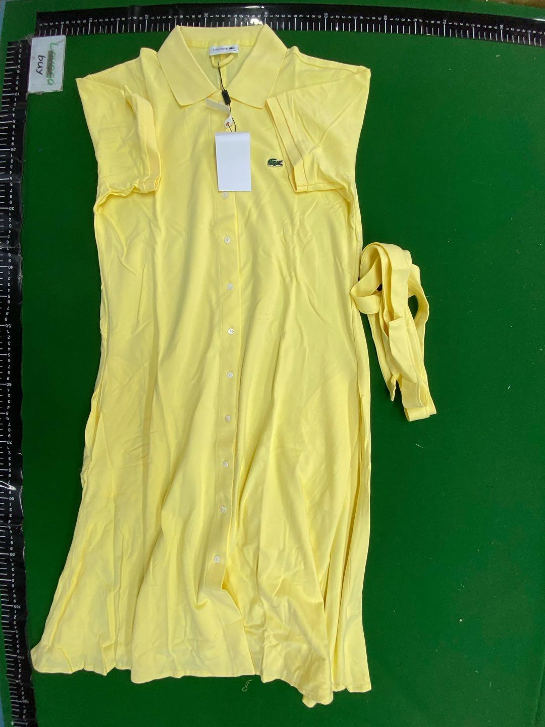 Foto QC 8 de Lacoste Shirt Belted Pique Polo Dress Yellow