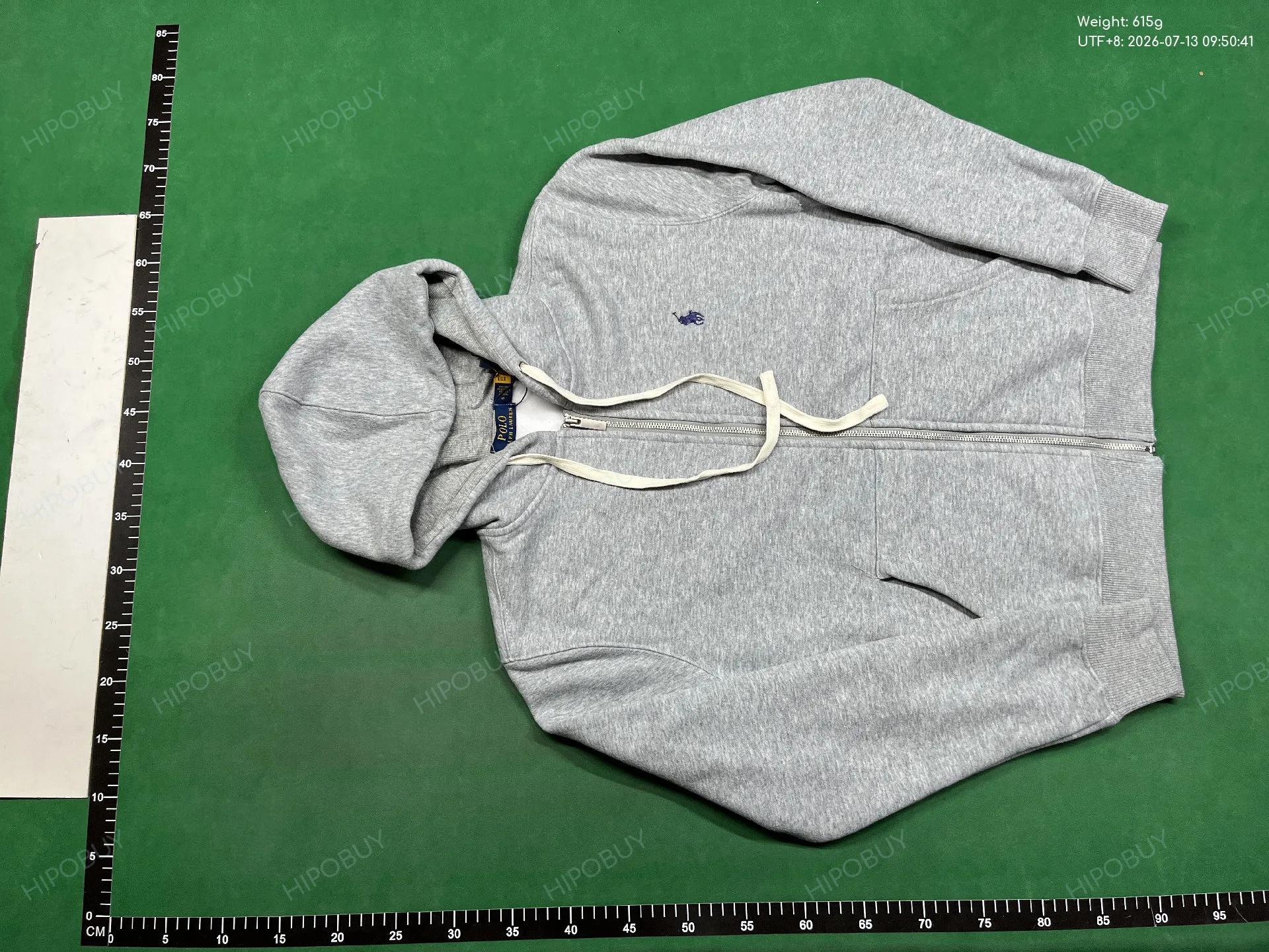 Foto QC 2 de Burberry Zip Sweater Check Lined Grey