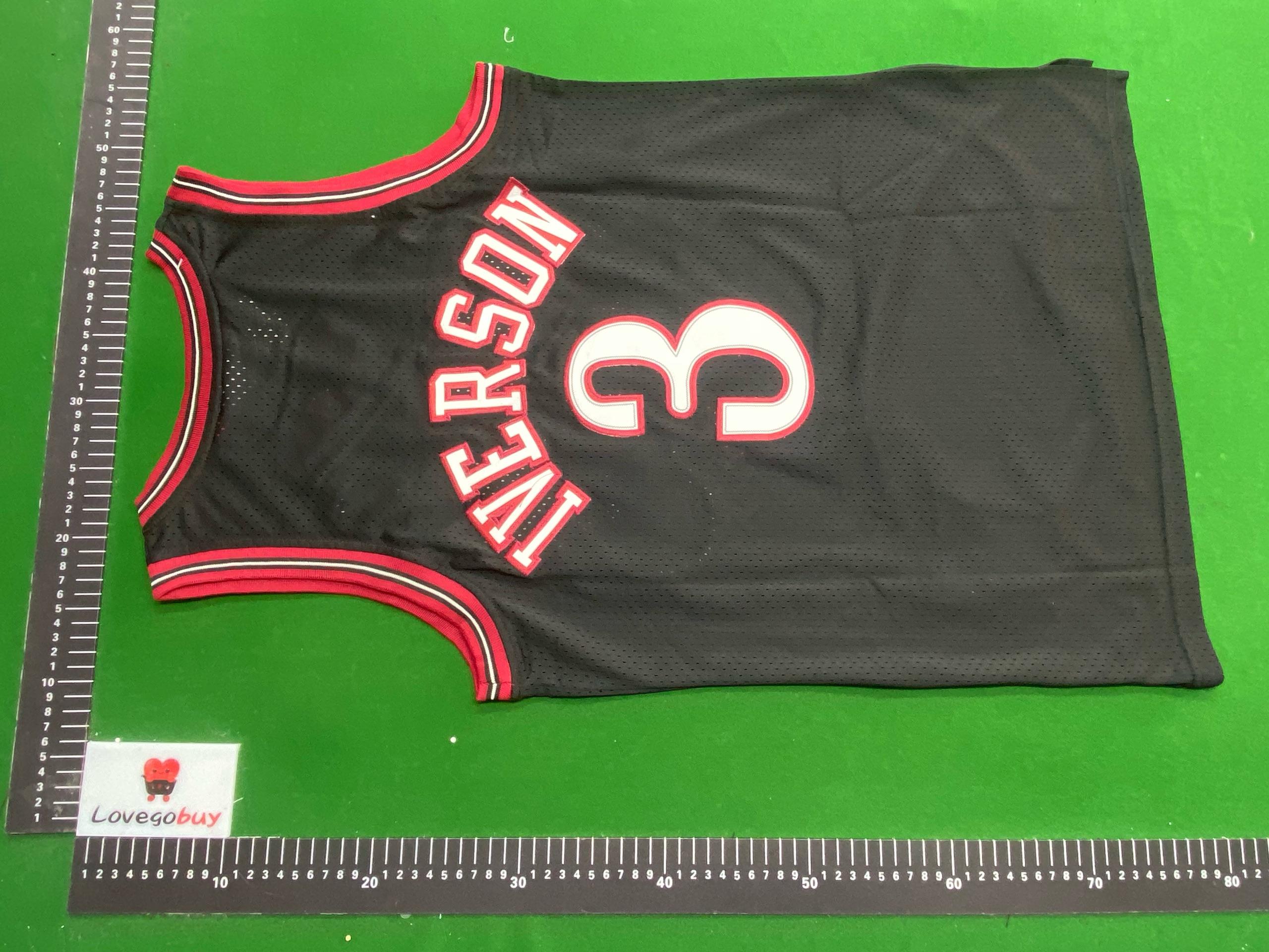 Foto QC 7 de NBA x Philadelphia 76ers Retro 2000/01 Away Allen Iverson Jersey Black