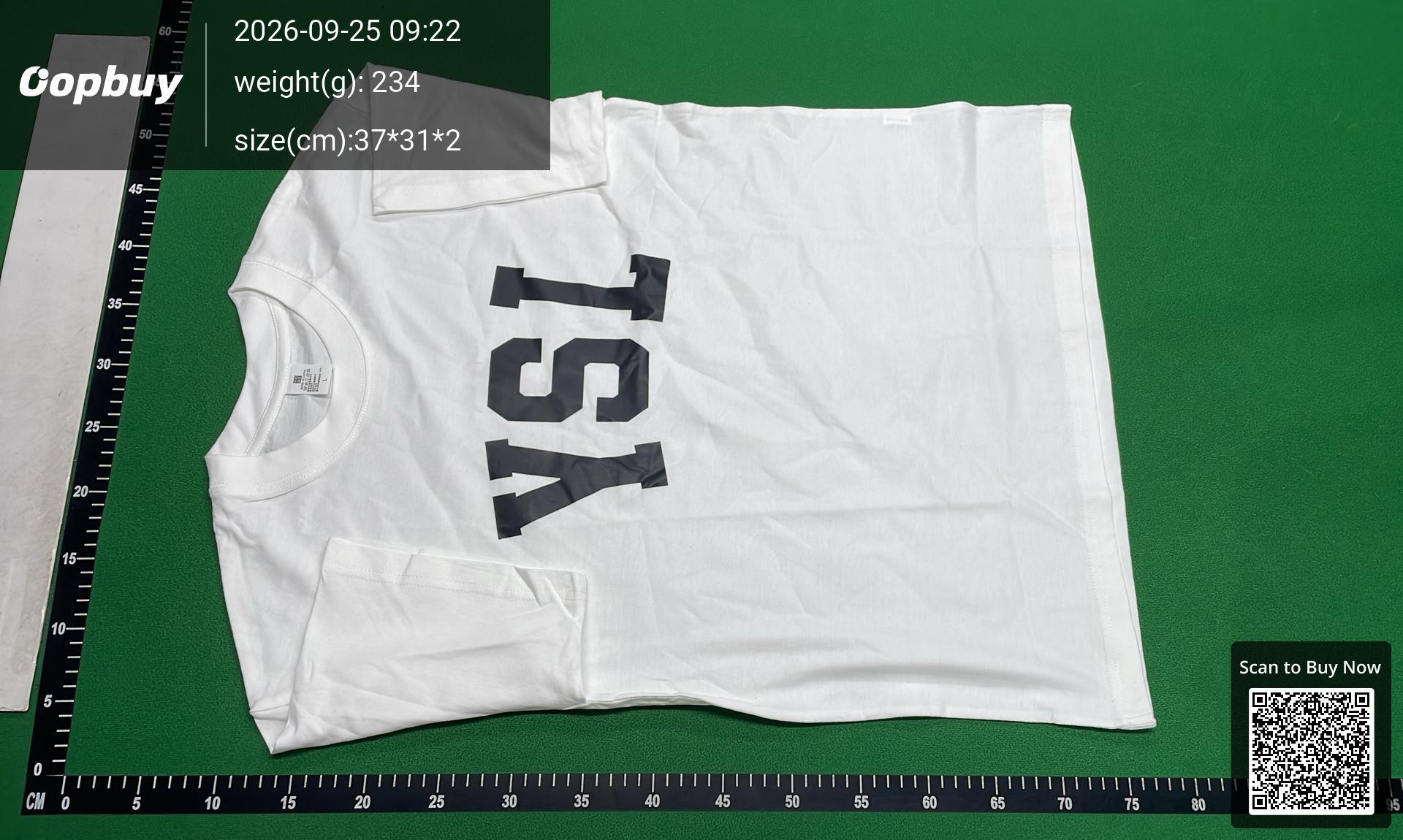 Foto QC 2 de Saint Laurent YSL Logo Print T-shirt White