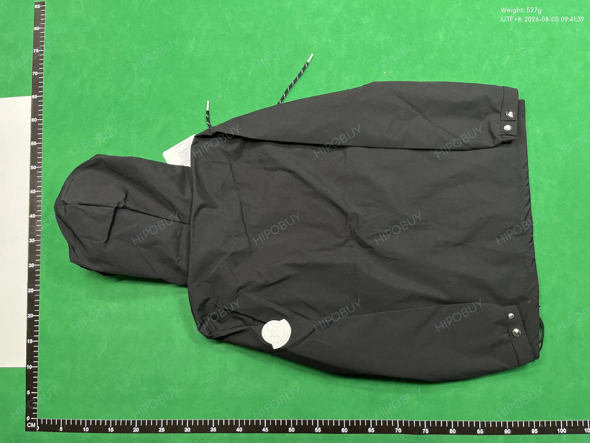 Foto QC 3 de Gucci Hooded Windbreaker Jacket Logo Stripe Navy