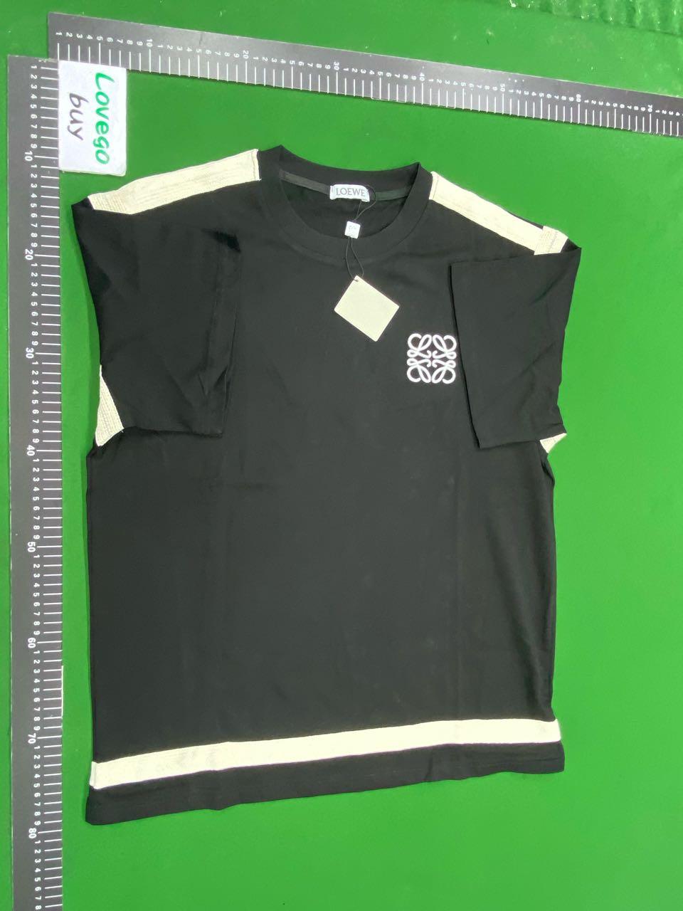 Foto QC 2 de Loewe T-shirt Anagram Contrast Trim Black