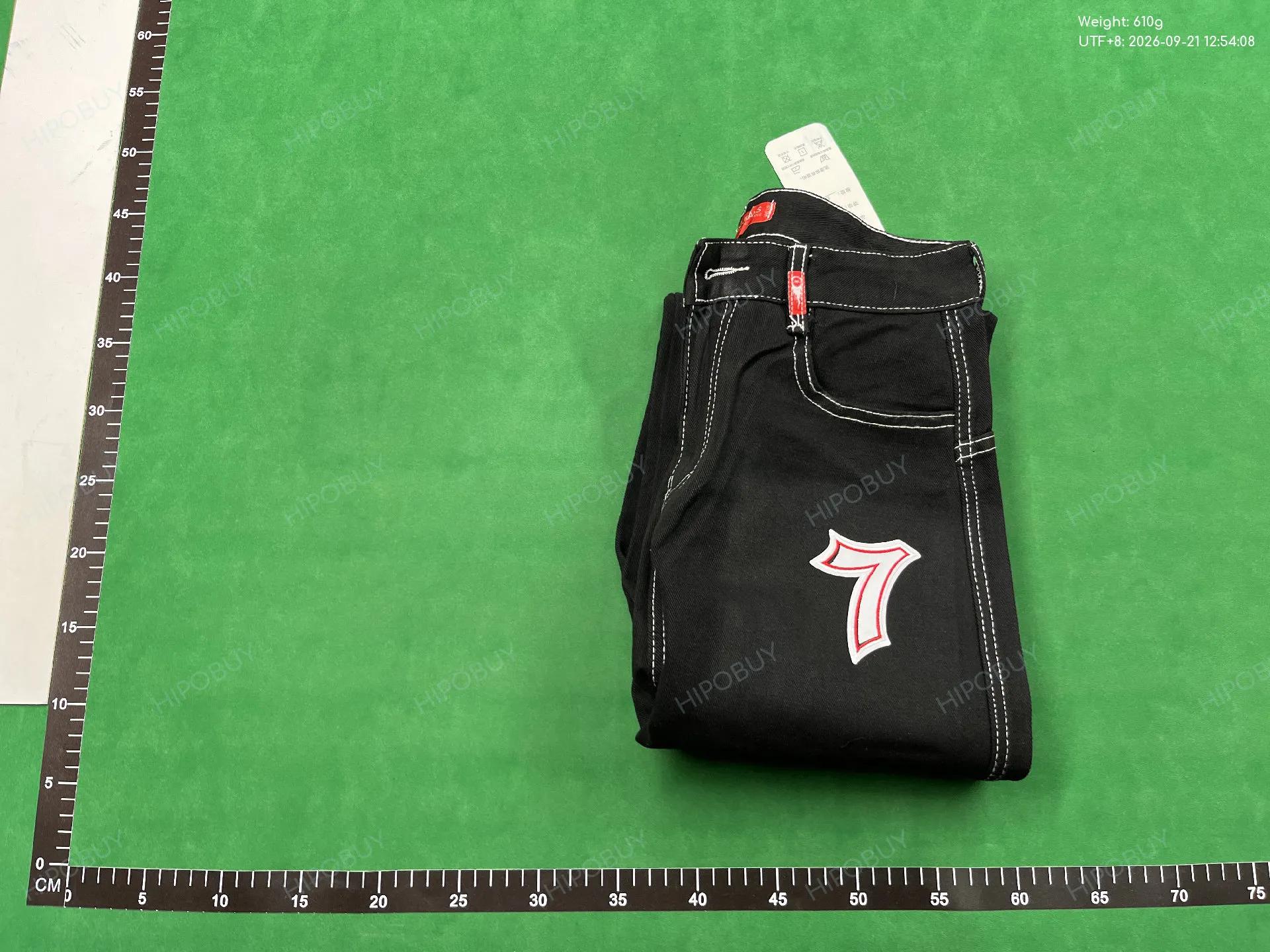Foto QC 8 de JNCO Y2K Jeans Embroidered Wide Leg Blue