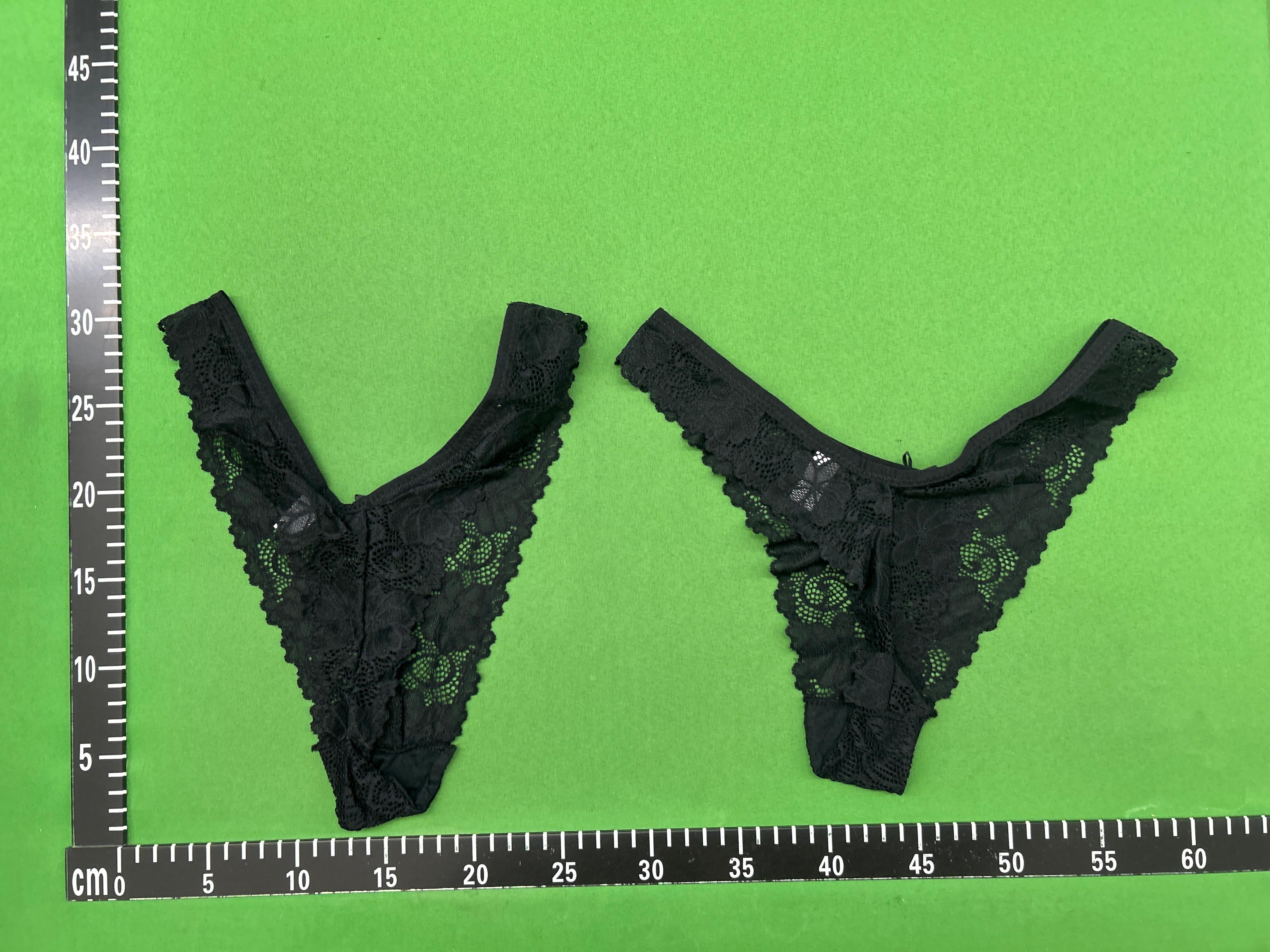 Foto QC 6 de Other Underwear Lace Low Waist Thong Grey
