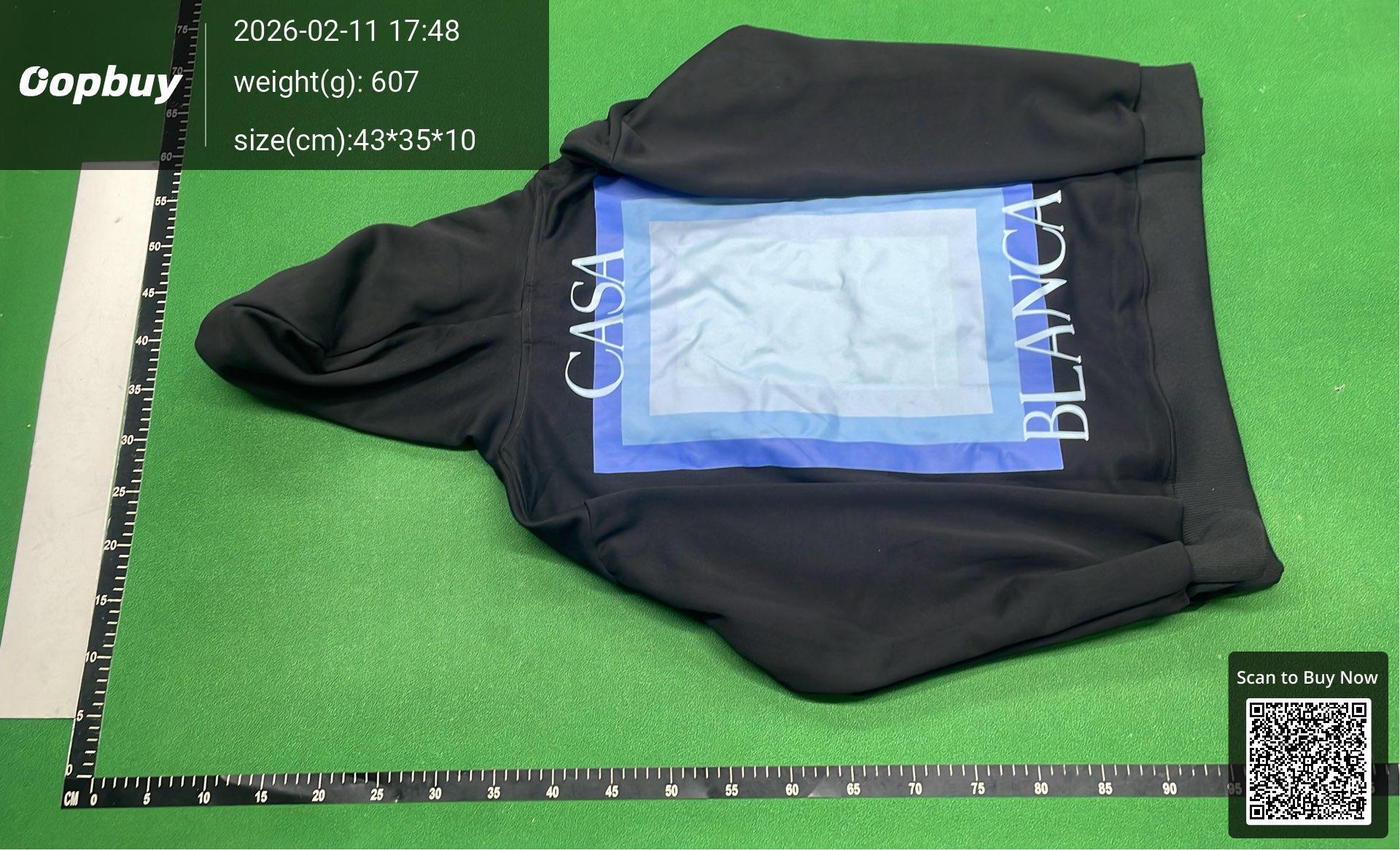Foto QC 7 de Casablanca Arch Logo Hoodie White