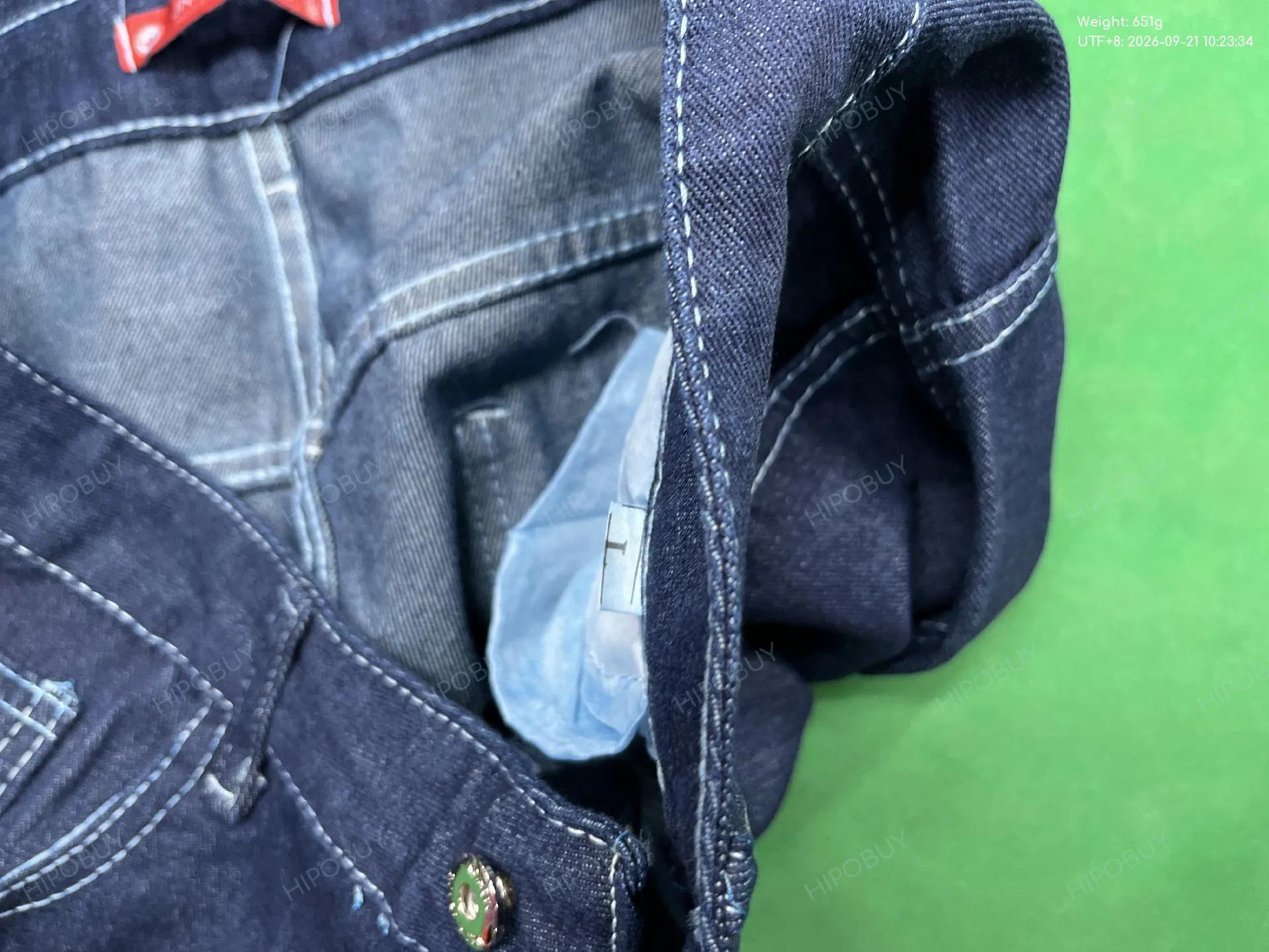 Foto QC 1 de JNCO Y2K Jeans Embroidered Wide Leg Blue