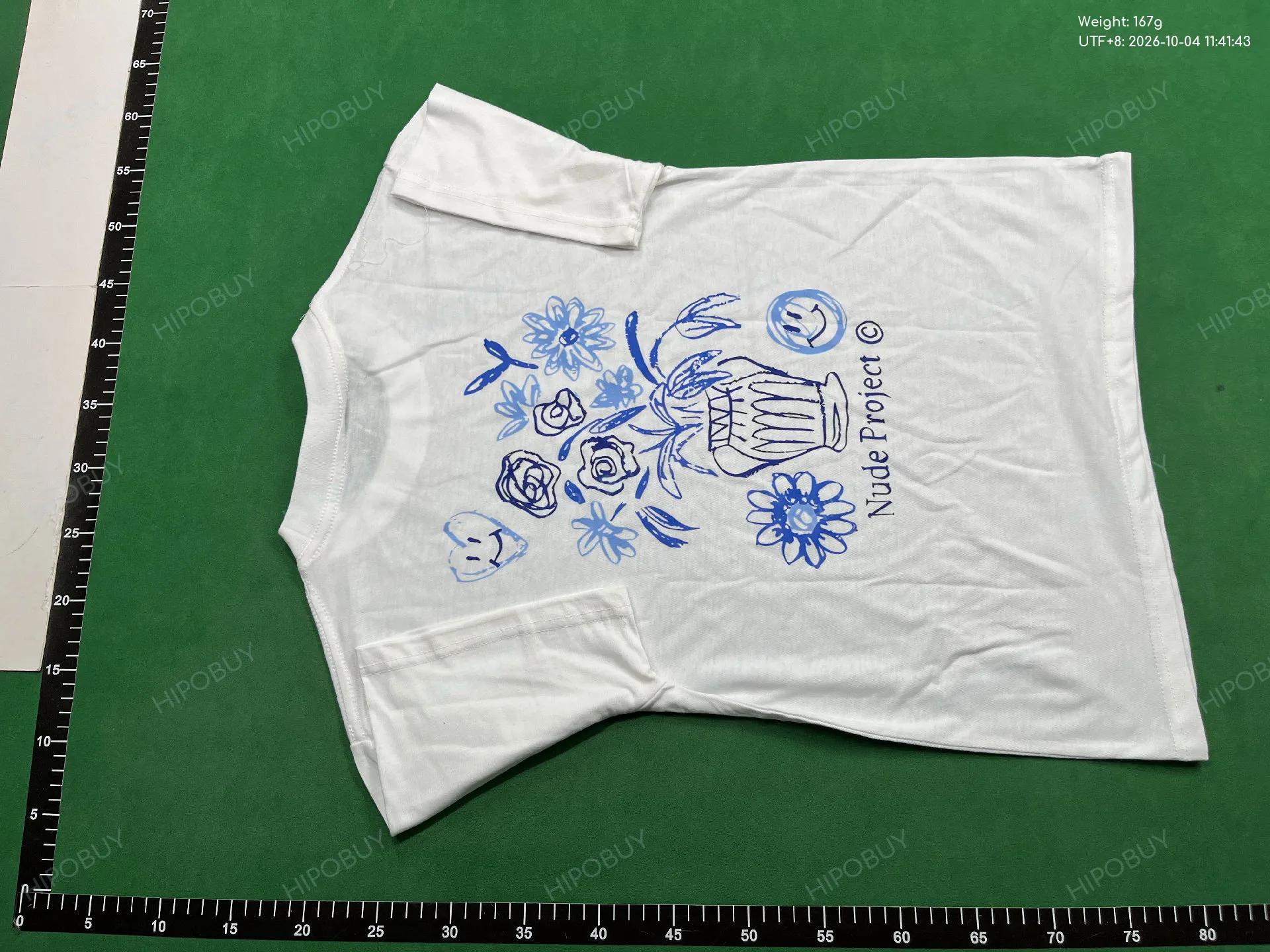 Foto QC 7 de Nude Project T-shirt Flower Vase Print White