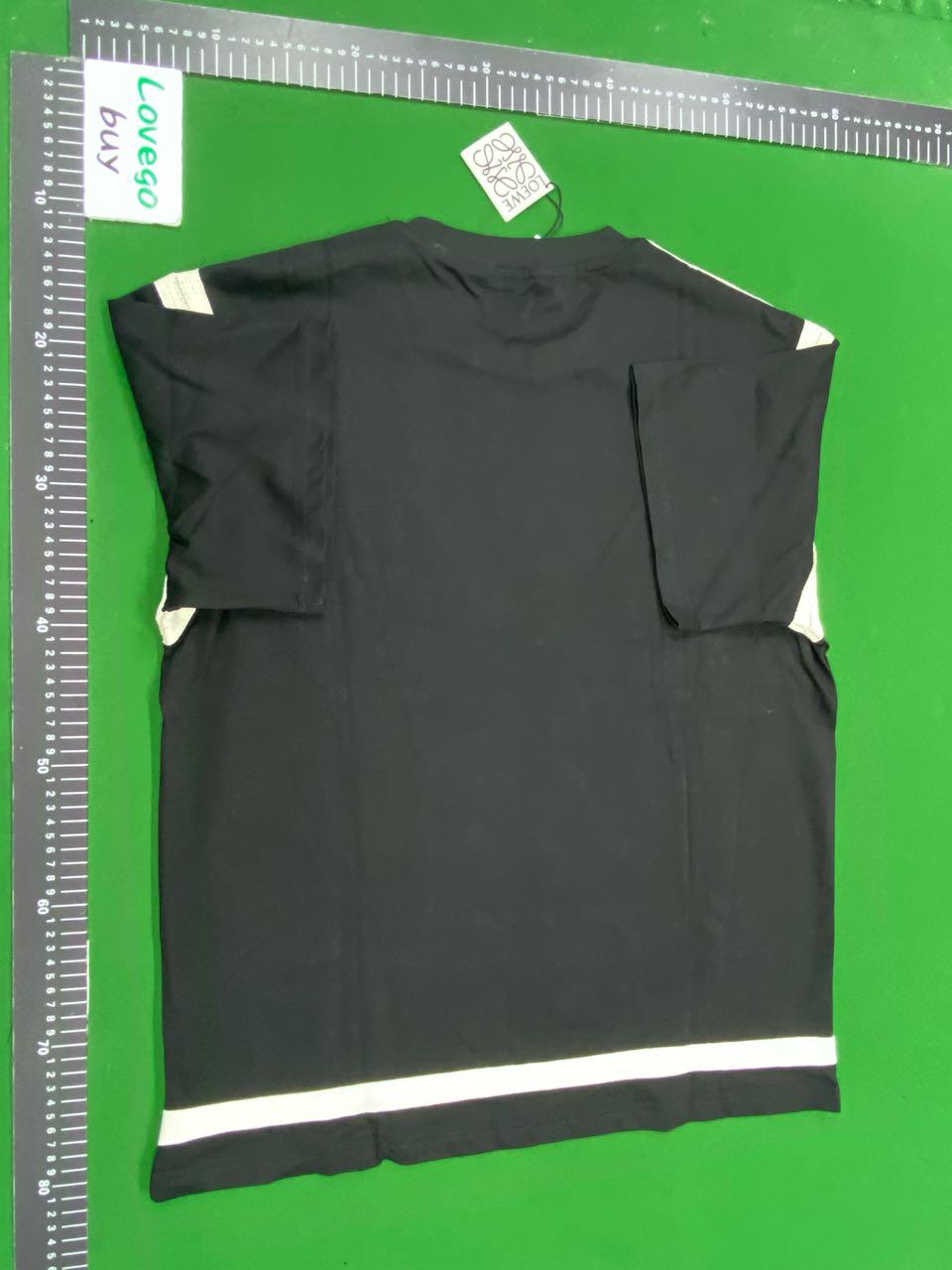 Foto QC 3 de Loewe T-shirt Anagram Contrast Trim Black