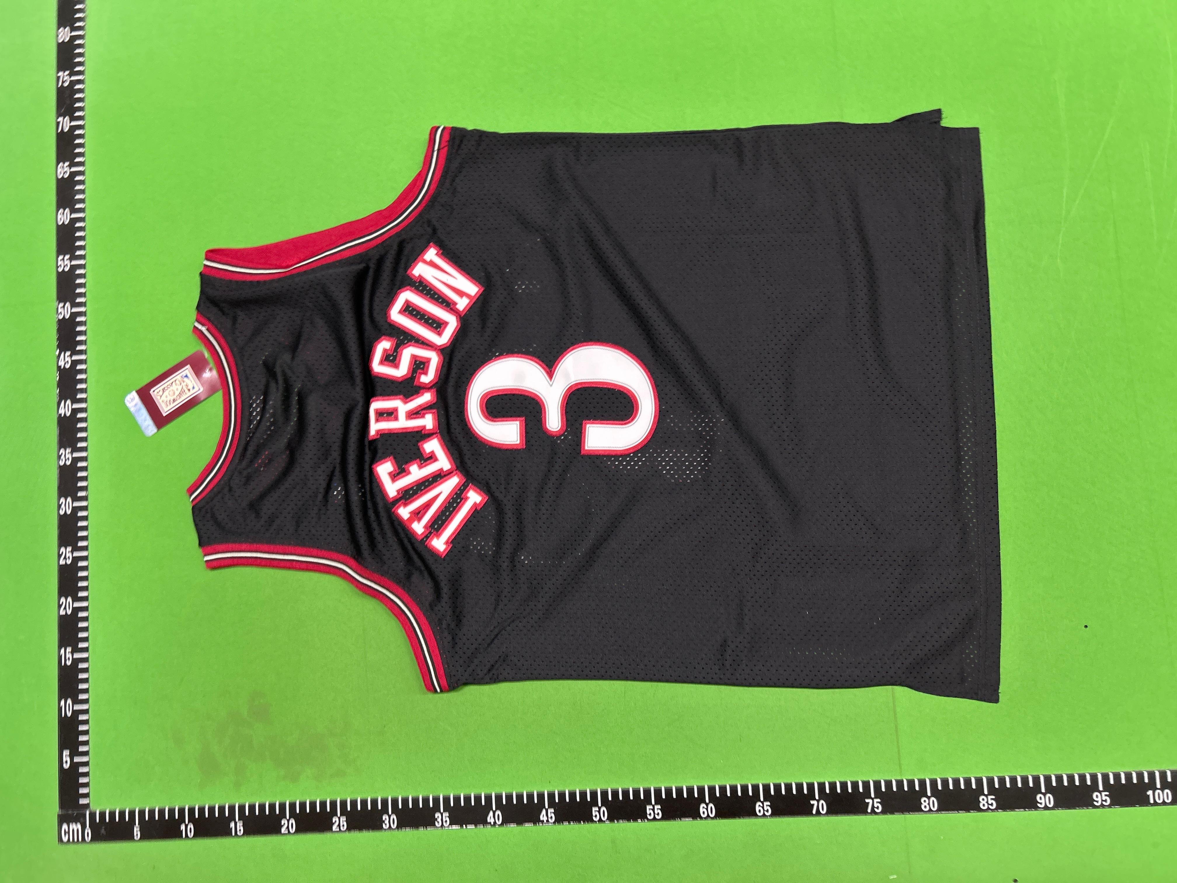 Foto QC 4 de NBA x Philadelphia 76ers Retro 2000/01 Away Allen Iverson Jersey Black