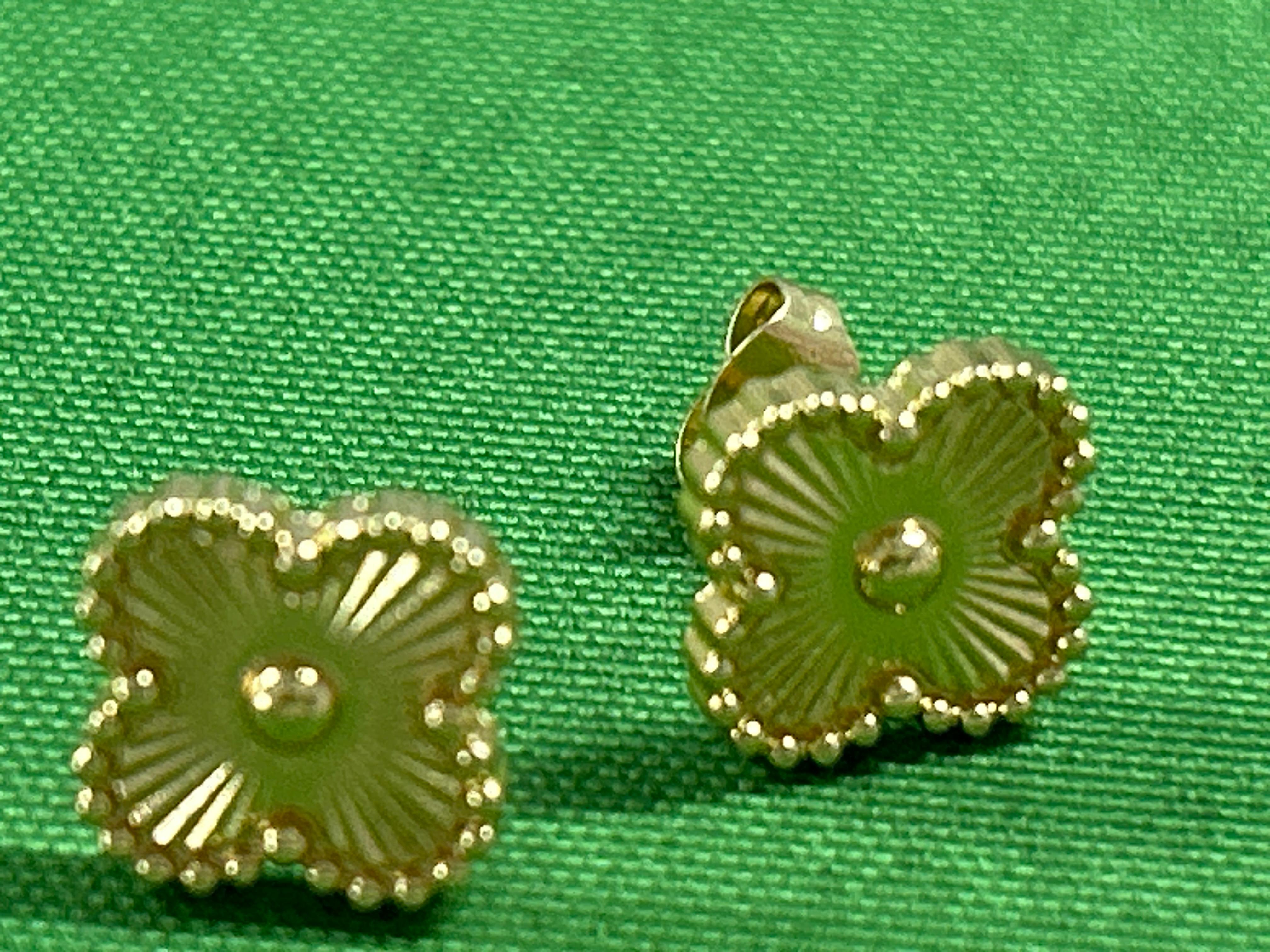 Foto QC 5 de Other Clover Ring Titanium Steel Green